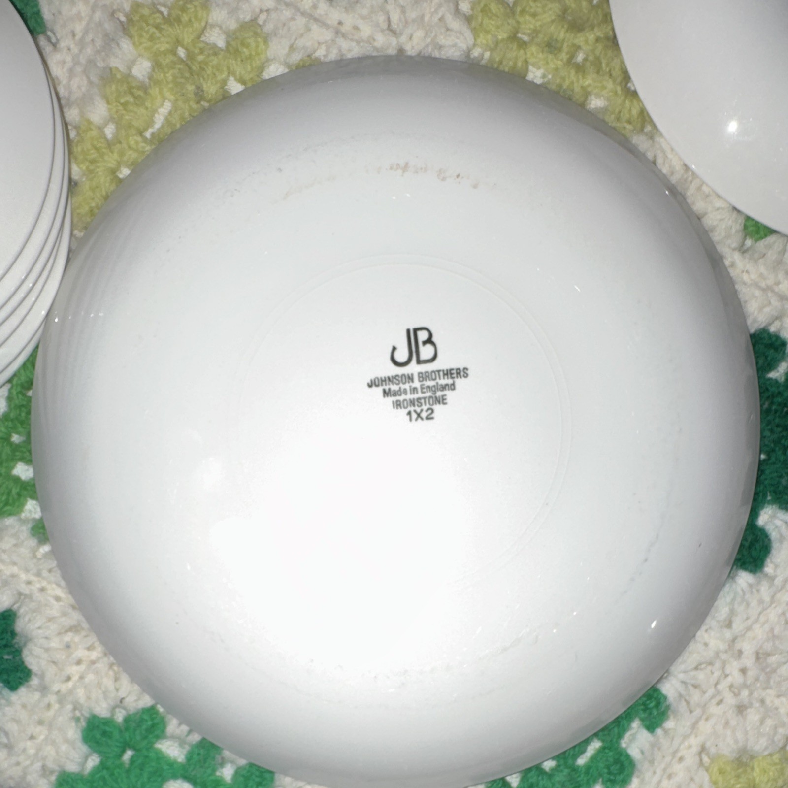 Johnson Brothers White Solid Ironstone Dinner Set Platter Plates Bowls England