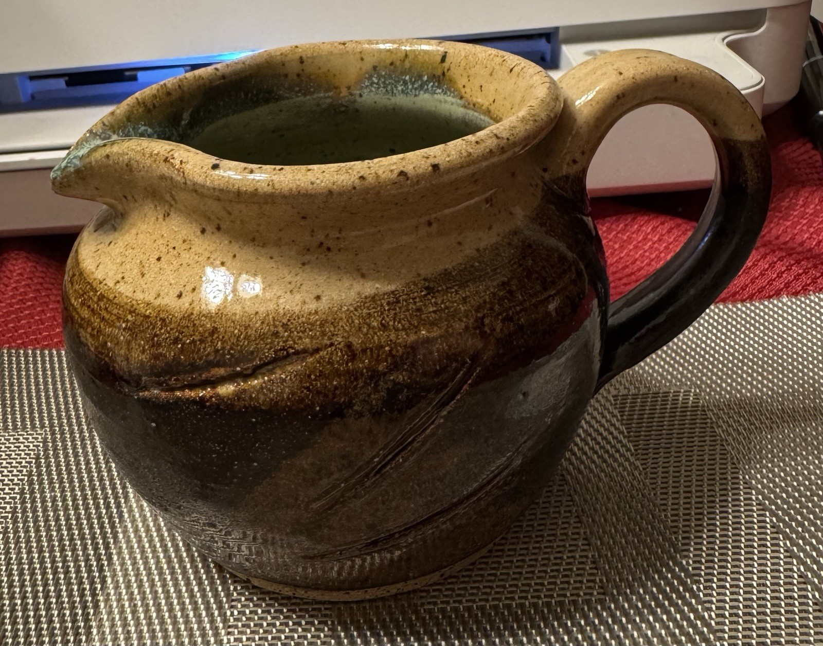 Handmade Studio Art Pottery Pitcher, 2012, Artist Signed