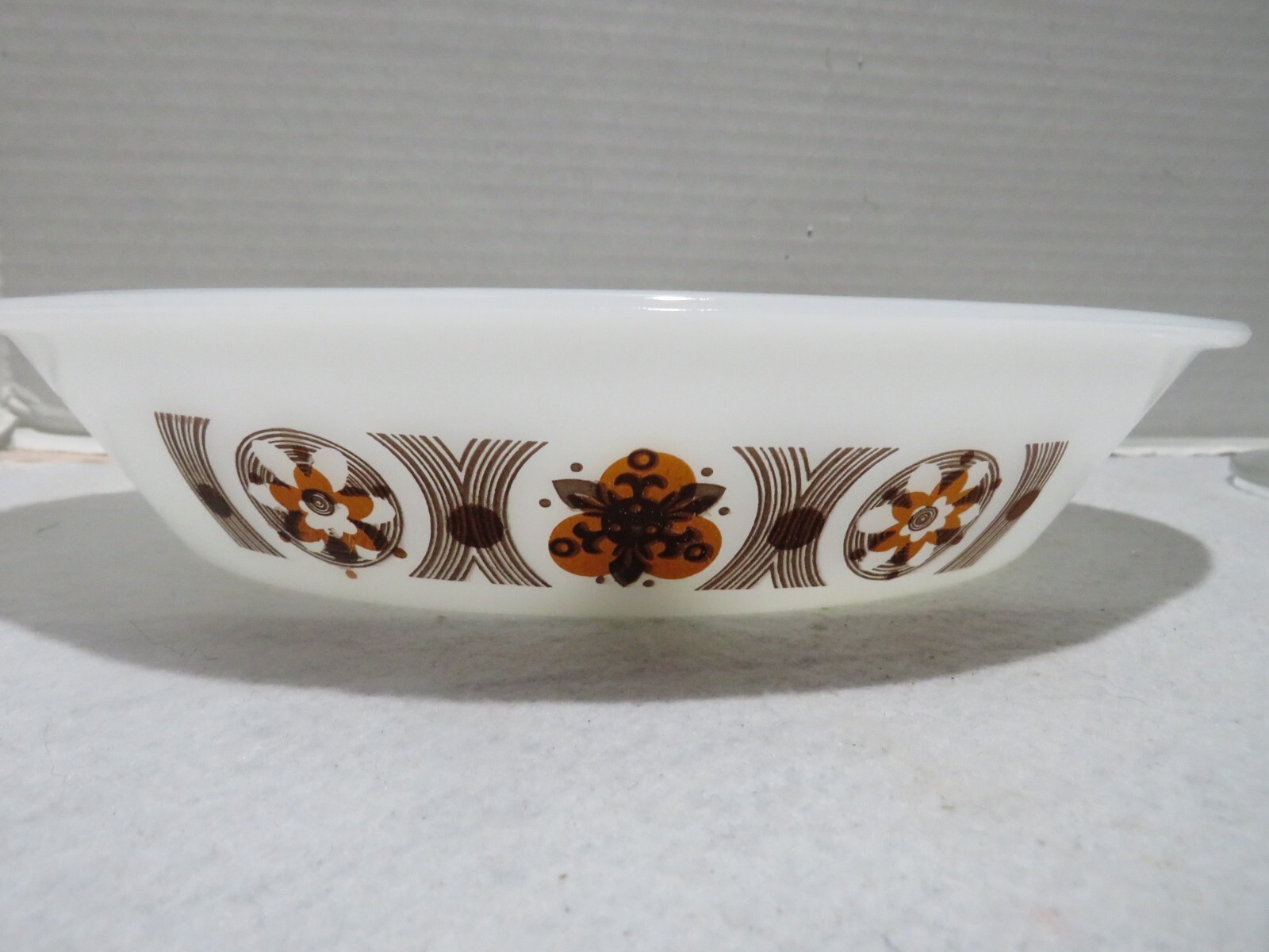 VTG GLASBAKE DIVIDED OVEN BAKING DISH 1970’S RARE FIND-J-2352 USA
