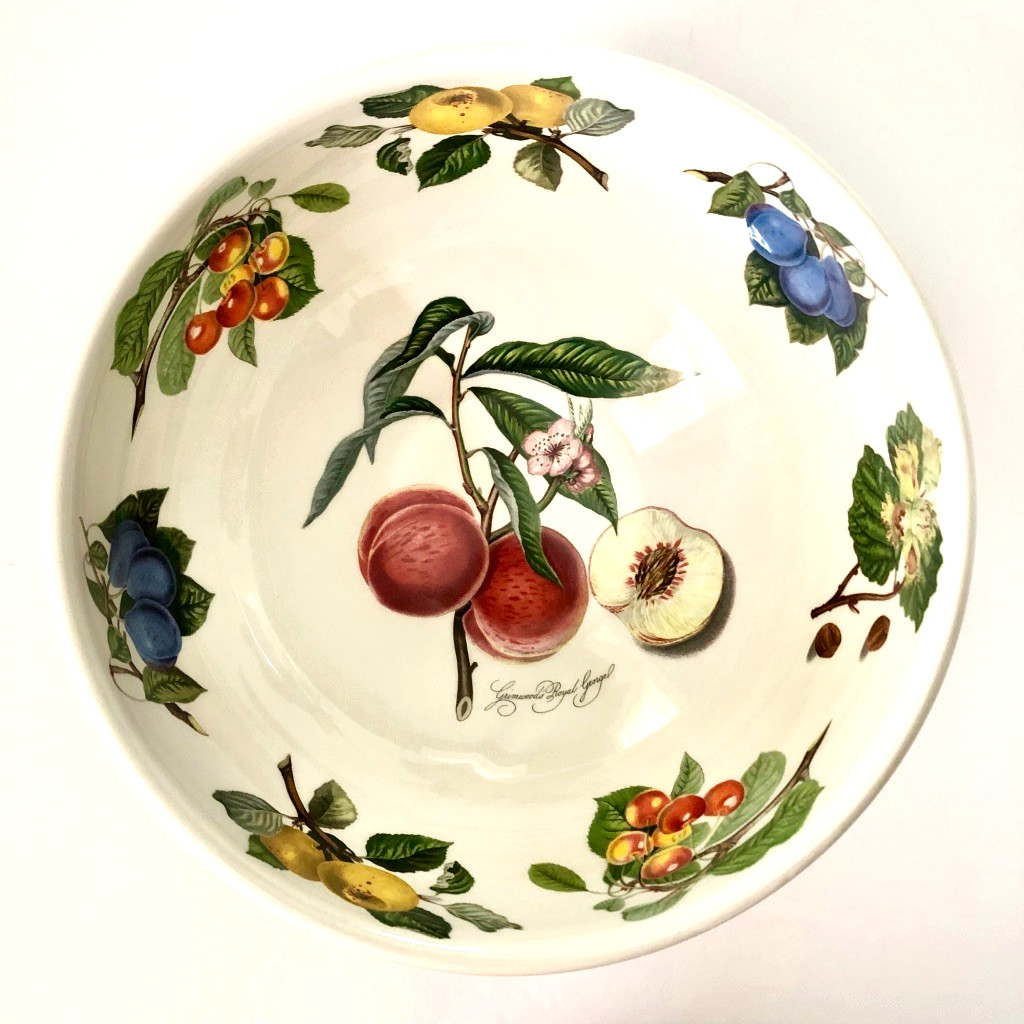 PORTMEIRION Pomona Large SERVING / Mix BOWL “Goddess of Fruit” 11″ x 5″ England
