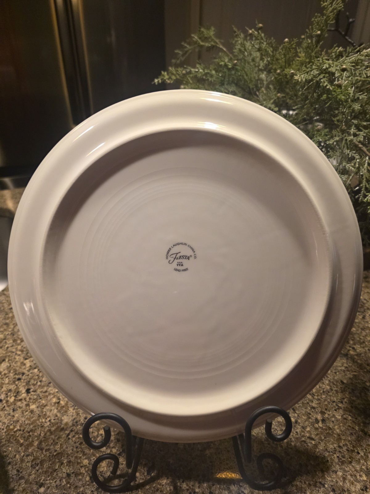 Homer Laughlin Fiesta Baking and Serving Platter Plate 12 Inch Ivory