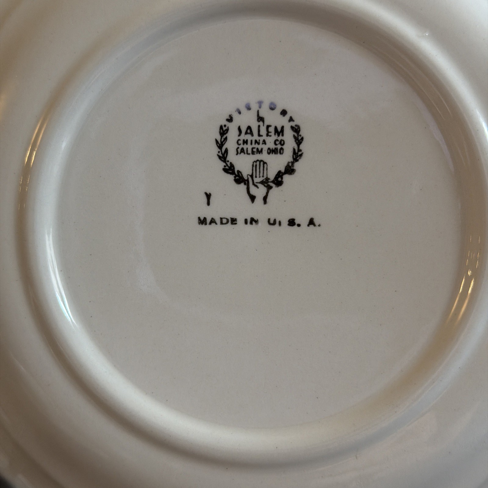Service for 2 Victory by Salem China Co “Mary Had a Little Lamb” Tea cup Plate