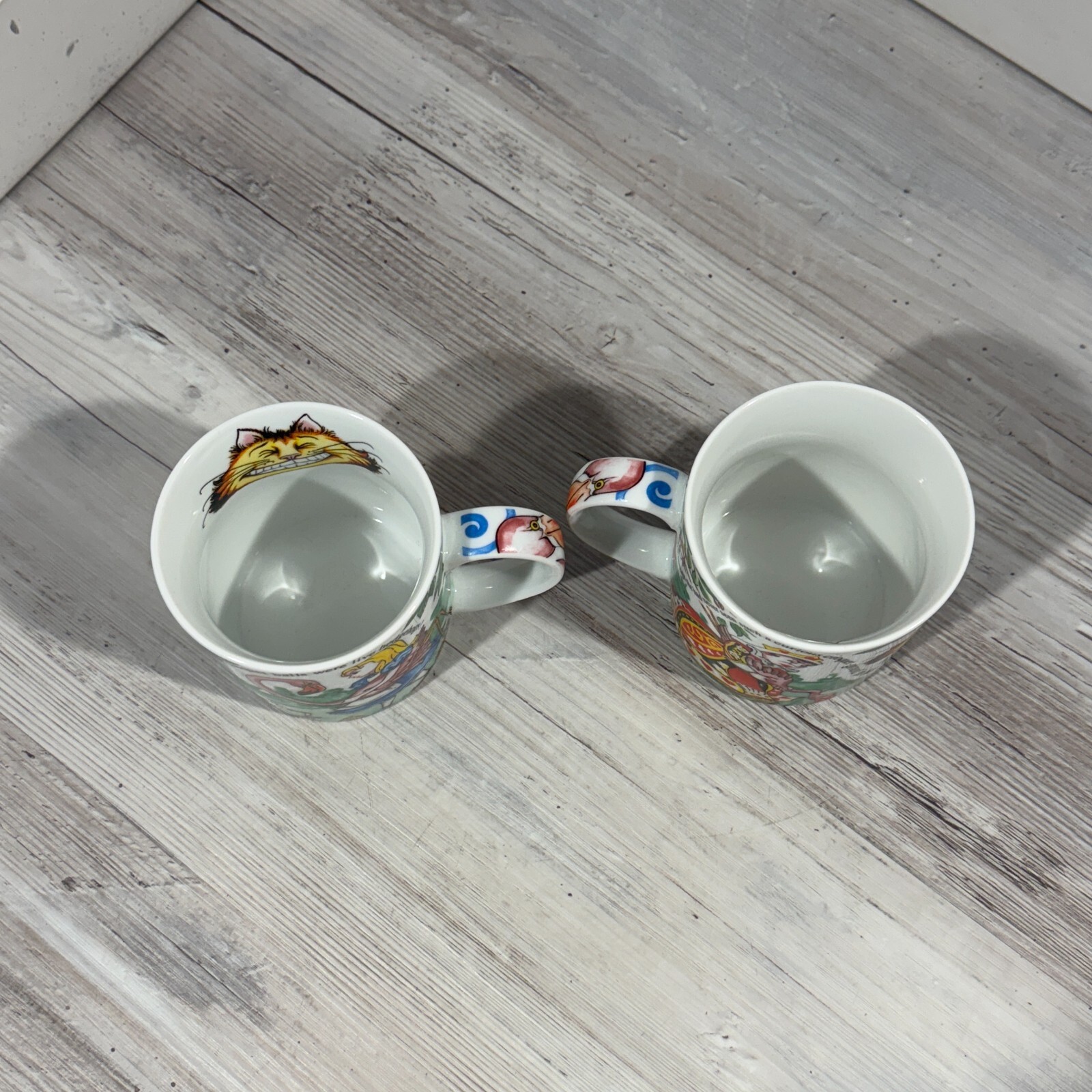 Lot 2 Alice In Wonderland Cafe Ceramic Mugs Tea Coffee Cups Paul Cardew England