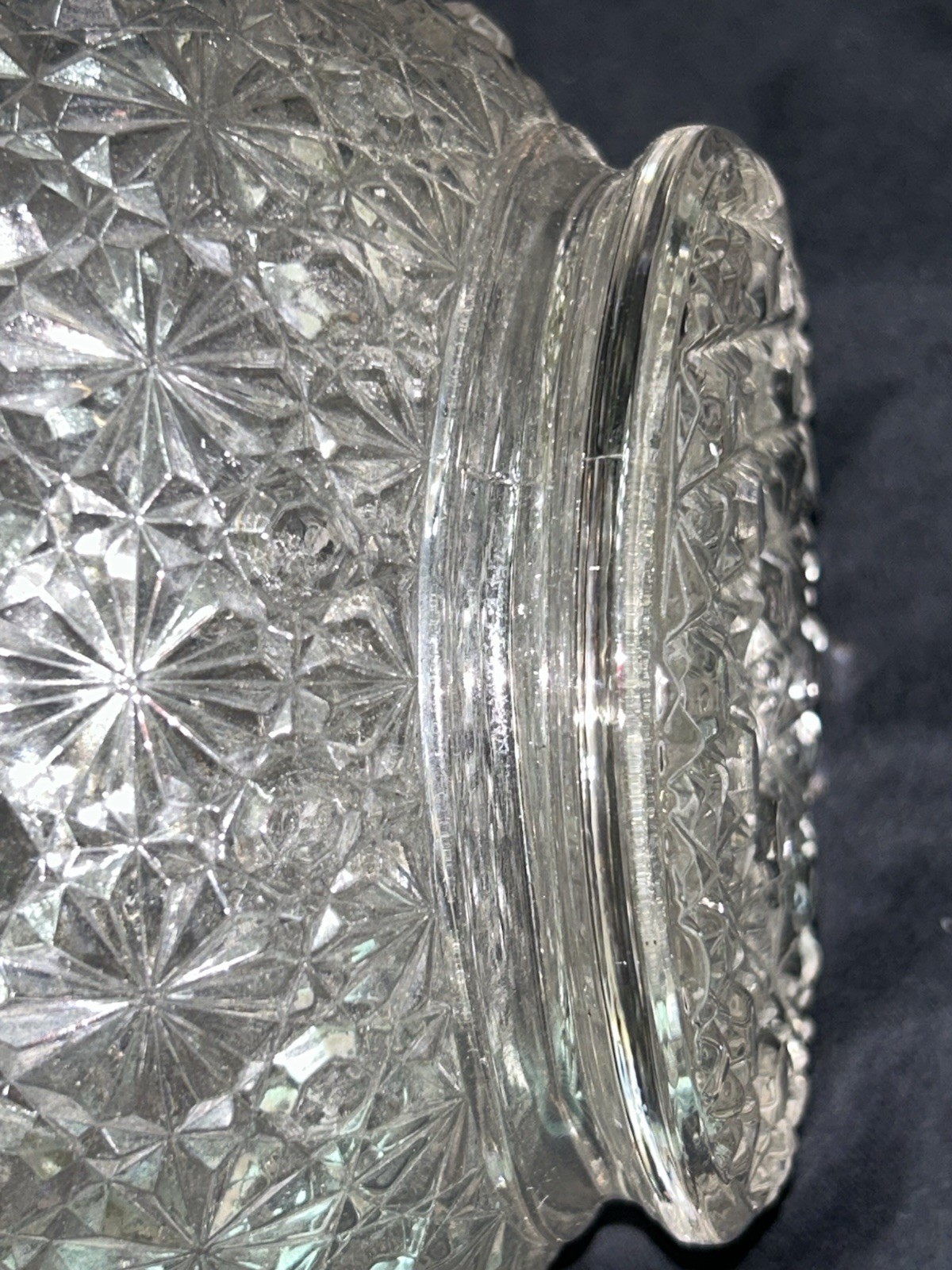 Bryce Bros Daisy & Button Glass Pitcher Victorian EAPG c.1800 Antique 8 1/2″