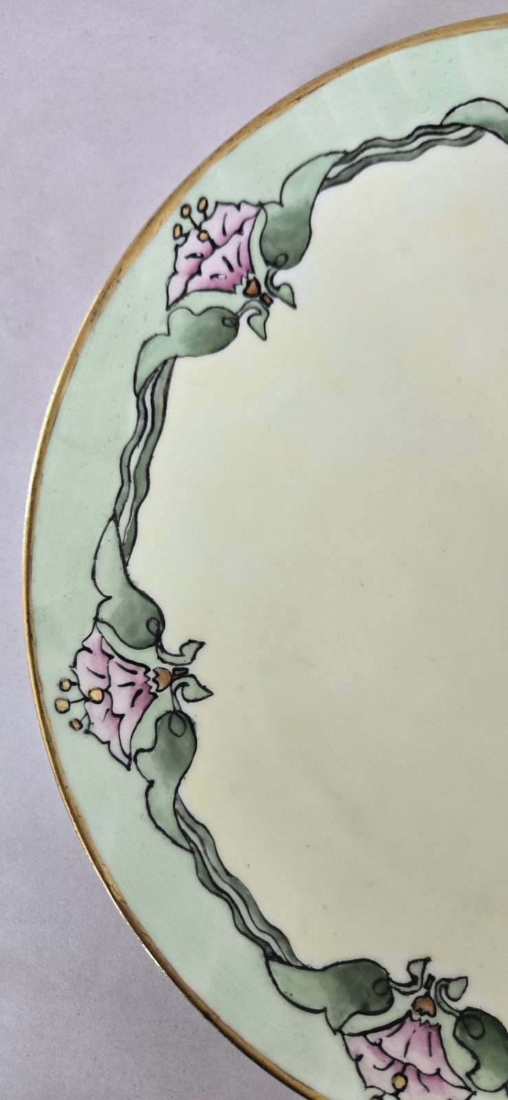 Haviland France 9 In Cabinet Plate Artist Signed M L Baumgarte