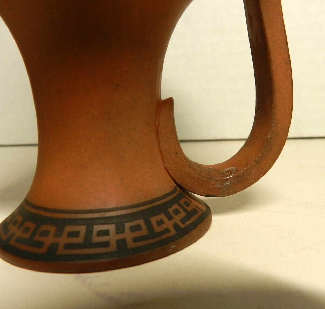FBF20 – ROSSO ANTICO EWER NEOCLASSICAL RED BASALT 6.75″ 19thc centaurs black fig
