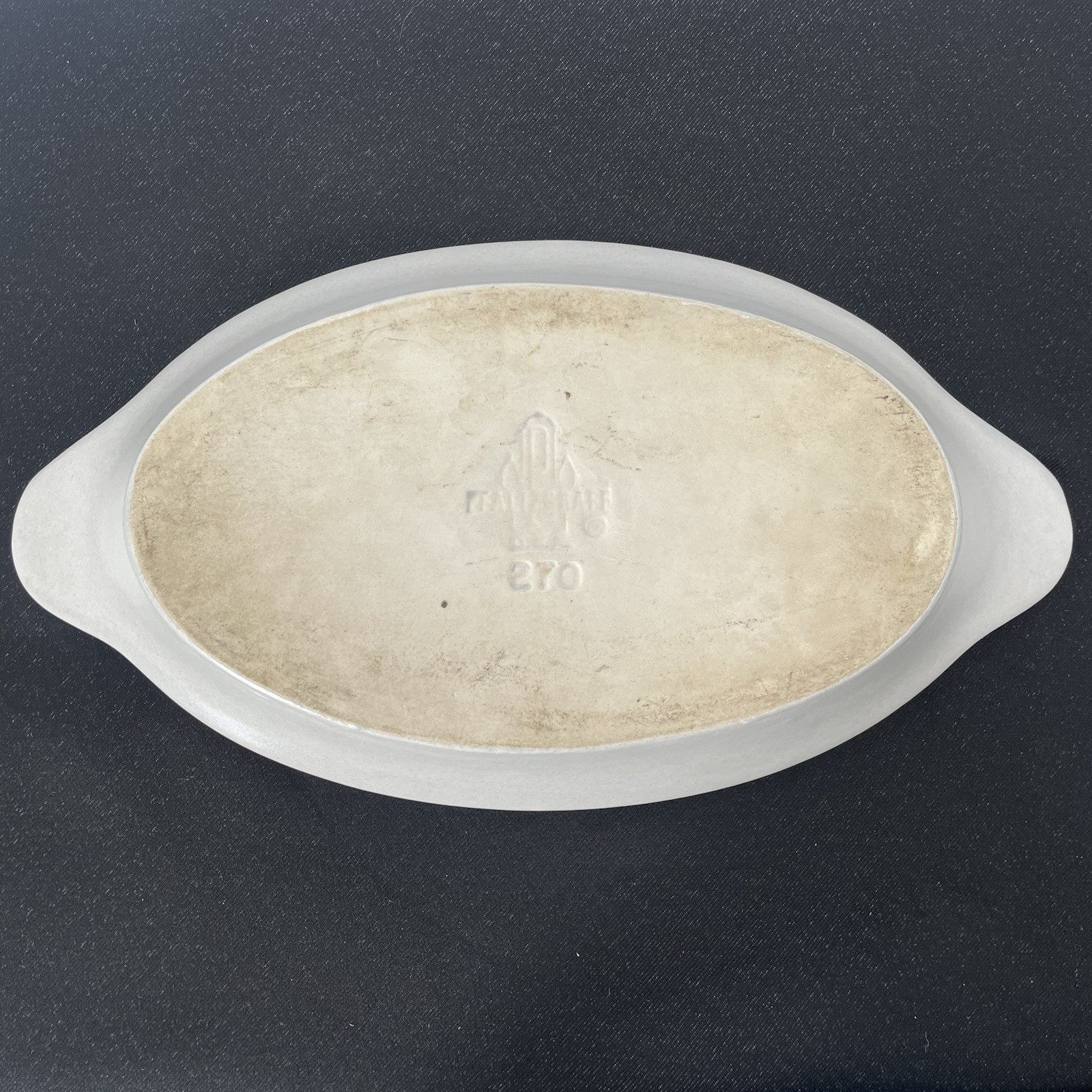 Vintage 70s Pfaltzgraff Yorktowne Au Gratin Baking Dish #260 Blue White