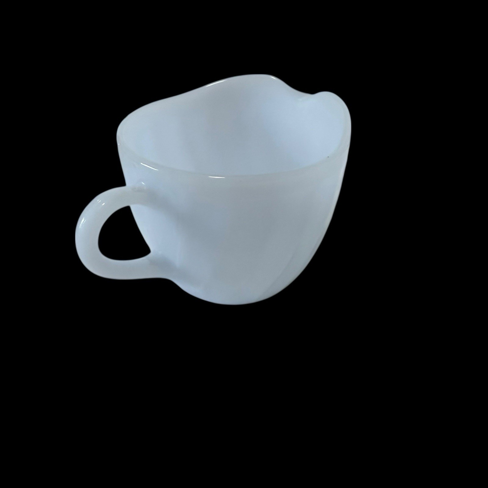 Fire-King Glass Light Blue Azurite Swirl Creamer Cream Pitch Vintage Preowned