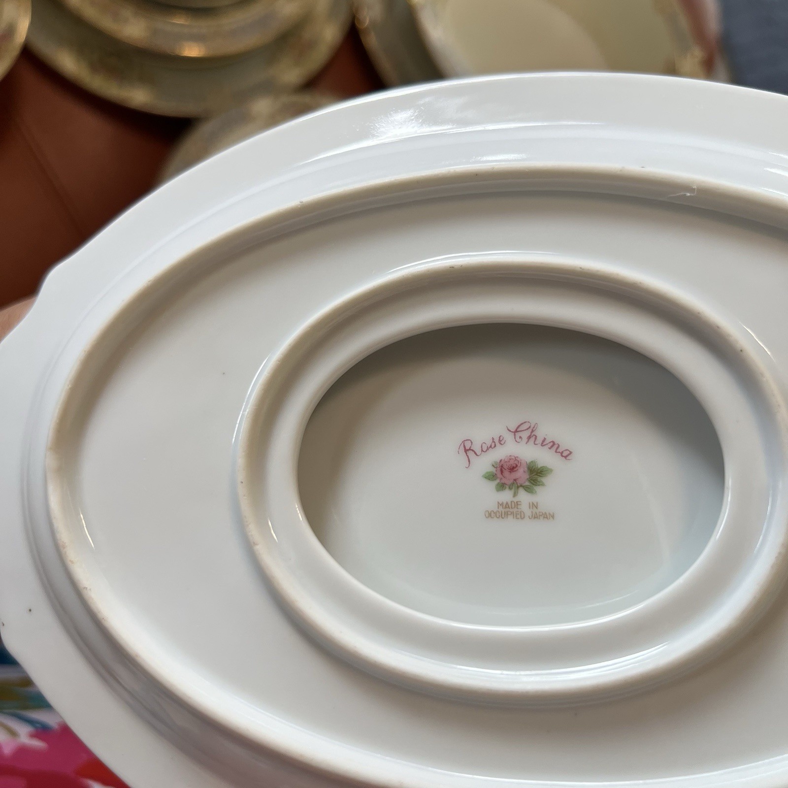 Rose China Noritake Clermont 9 Place Setting Occupied Japan Floral Scroll 84PC