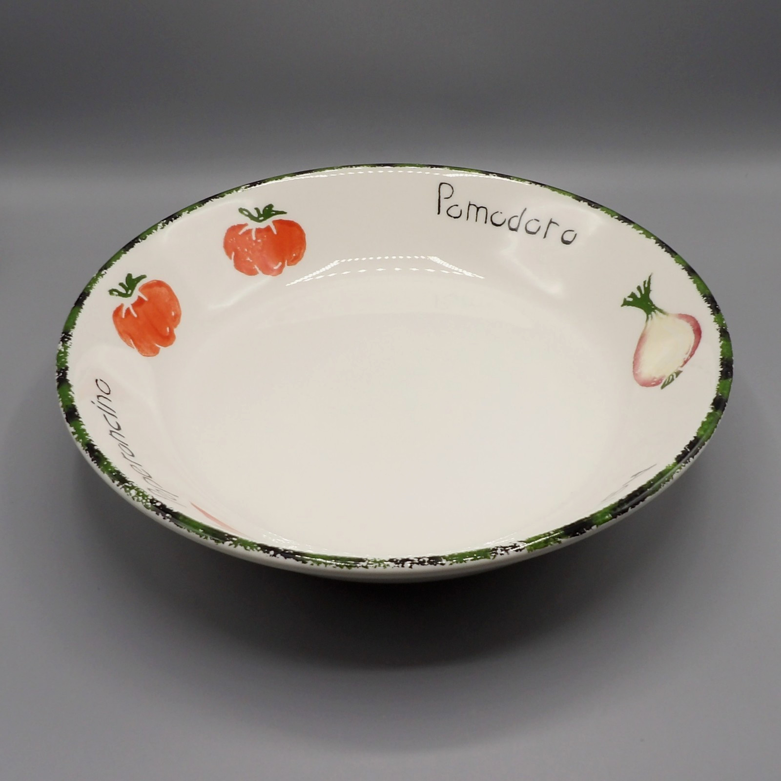 Pomodoro by Pier 1 Pasta Serving Bowl Mixed Vegetable Design