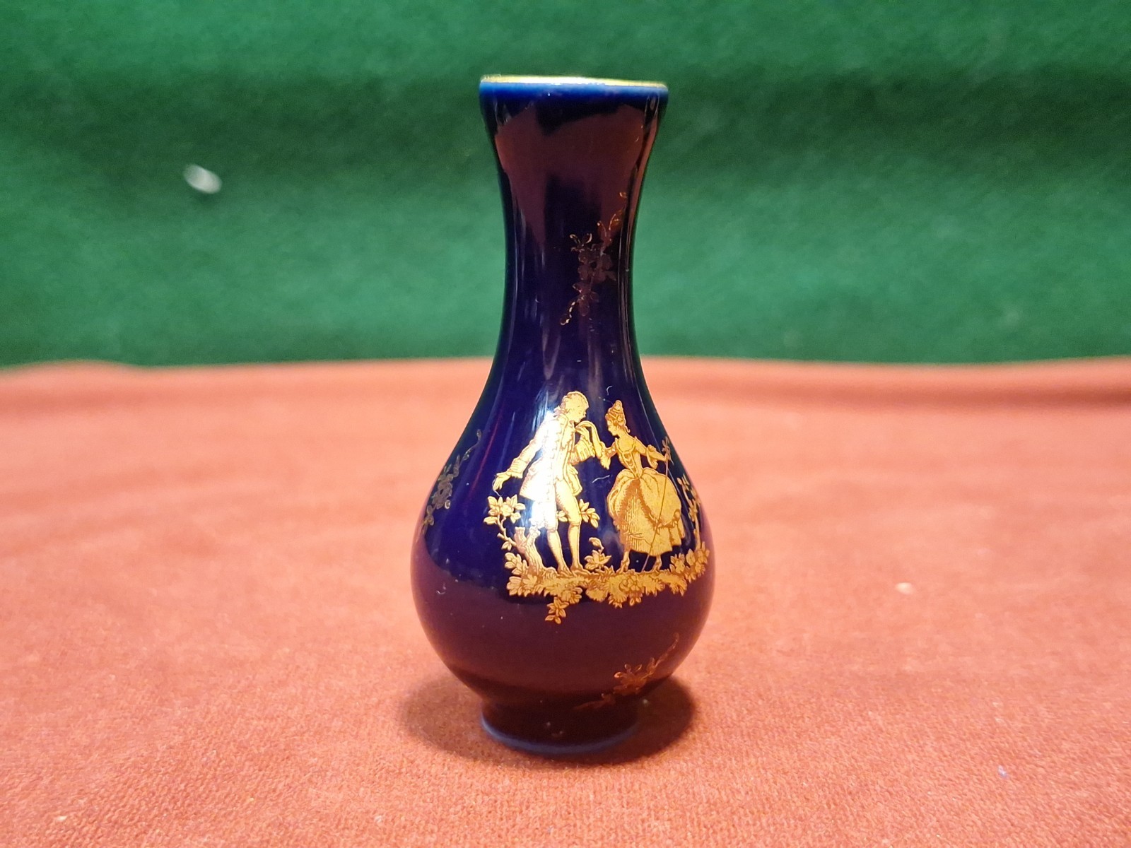 Limoges France, Cobalt Blue Pottery Lot Of 3