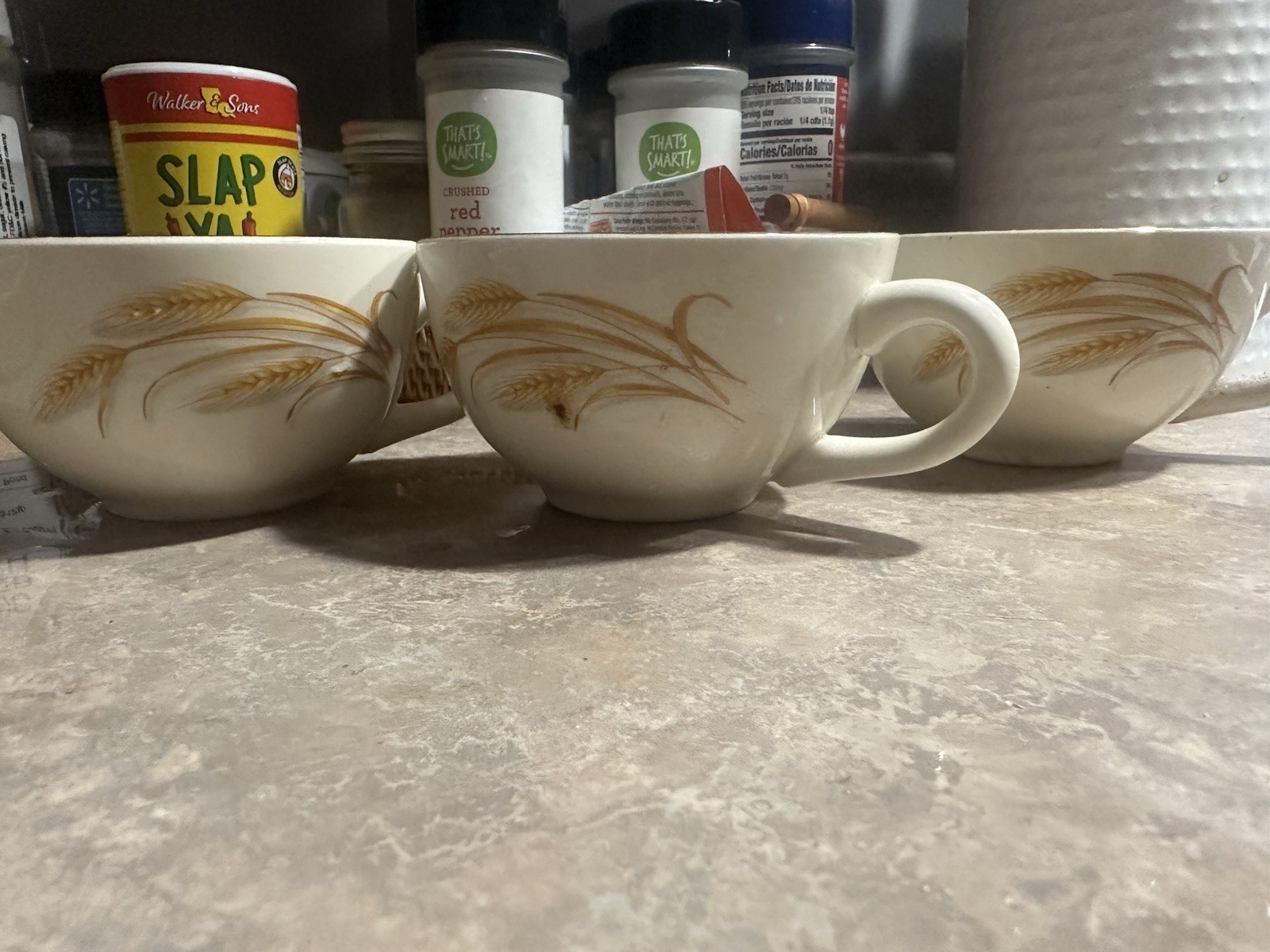 Vintage Golden Wheat dish set