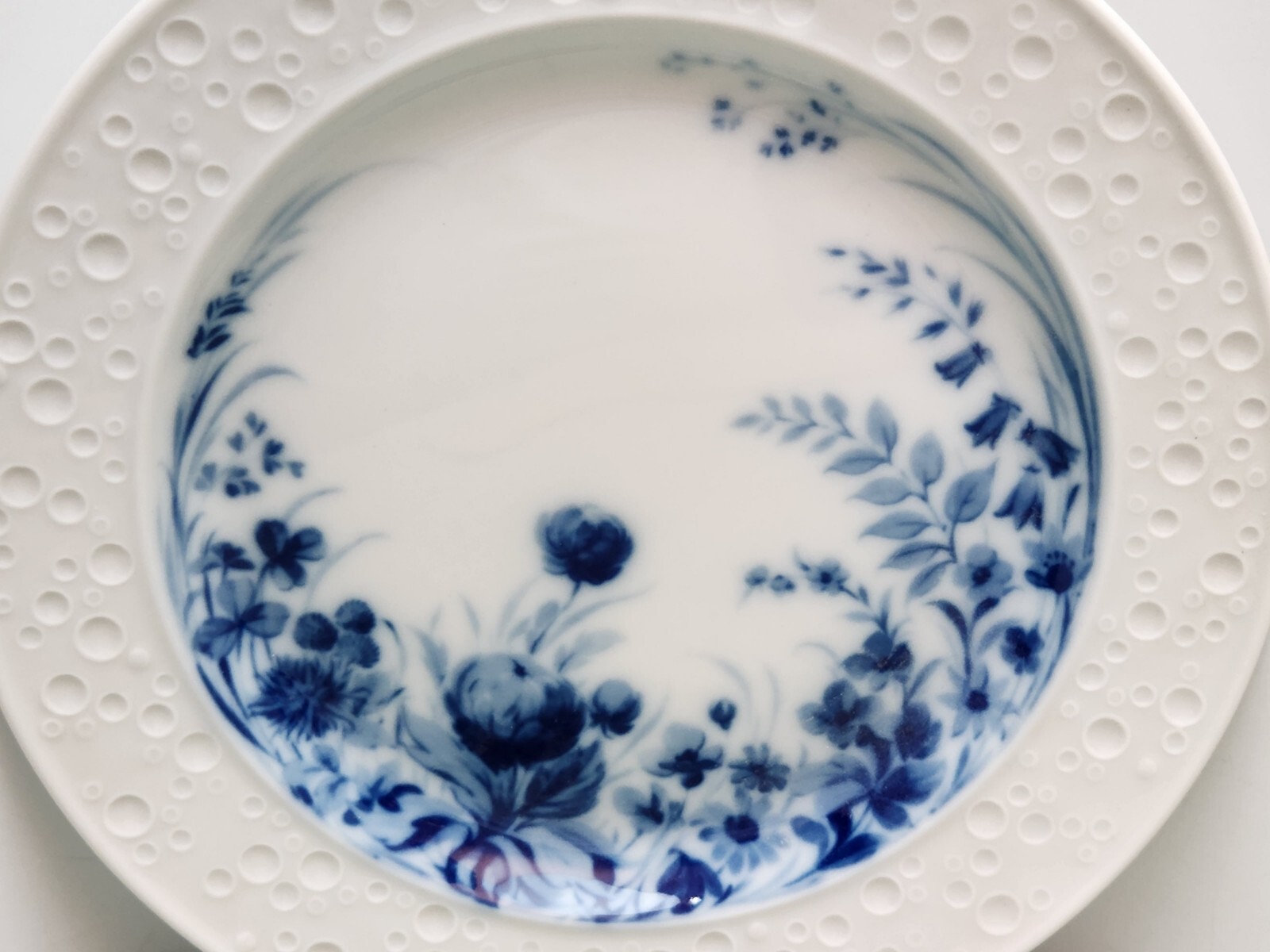 Kaiser Echt Kobalt 8″ Sald or Dessert Plate DEK 4003 West Germany Blue Flowers