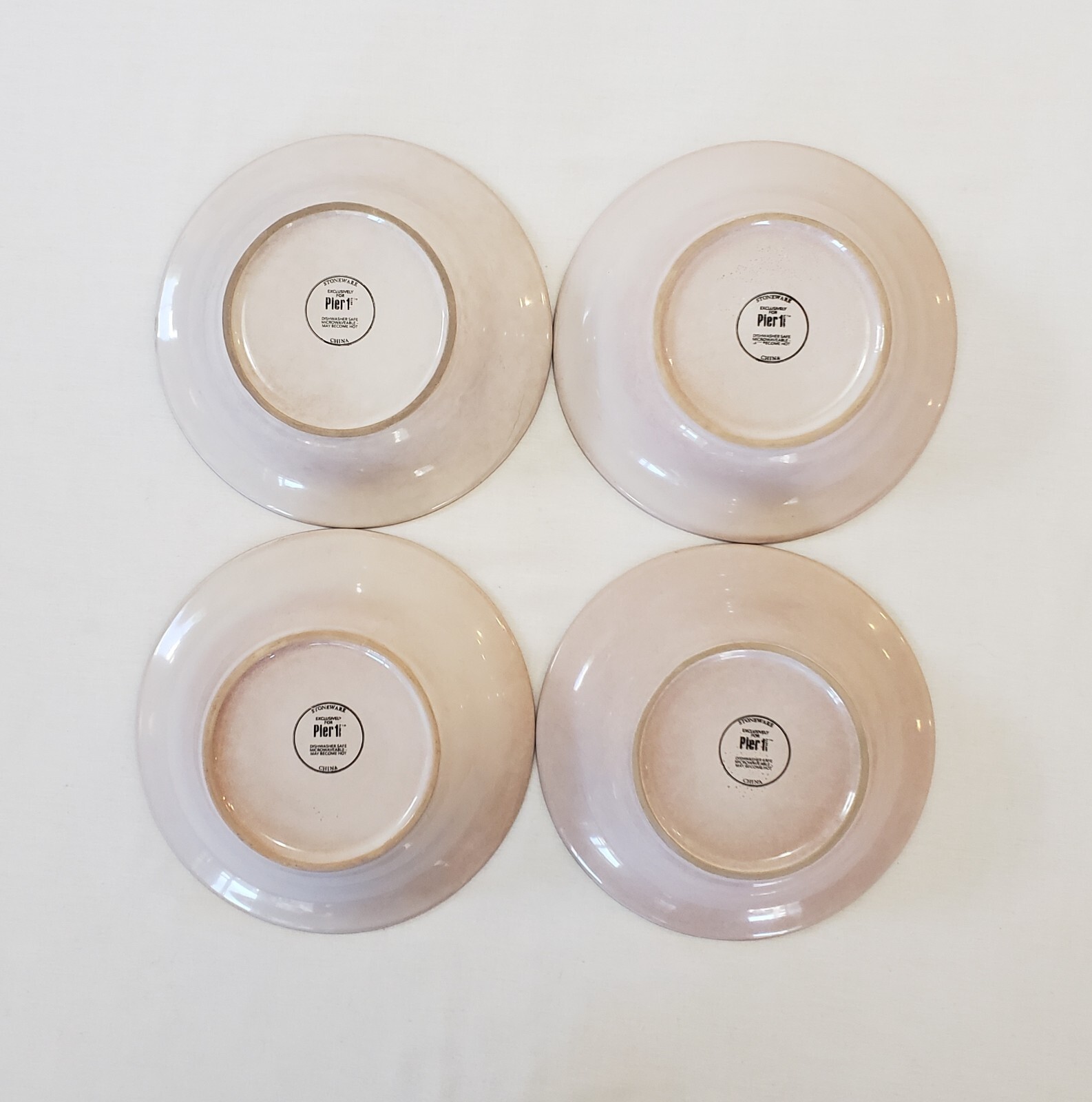 Pier 1 Bowls 8 1/4 Inch Spice Route Himalayan Pale Pink Soup Cereal Set Of 4