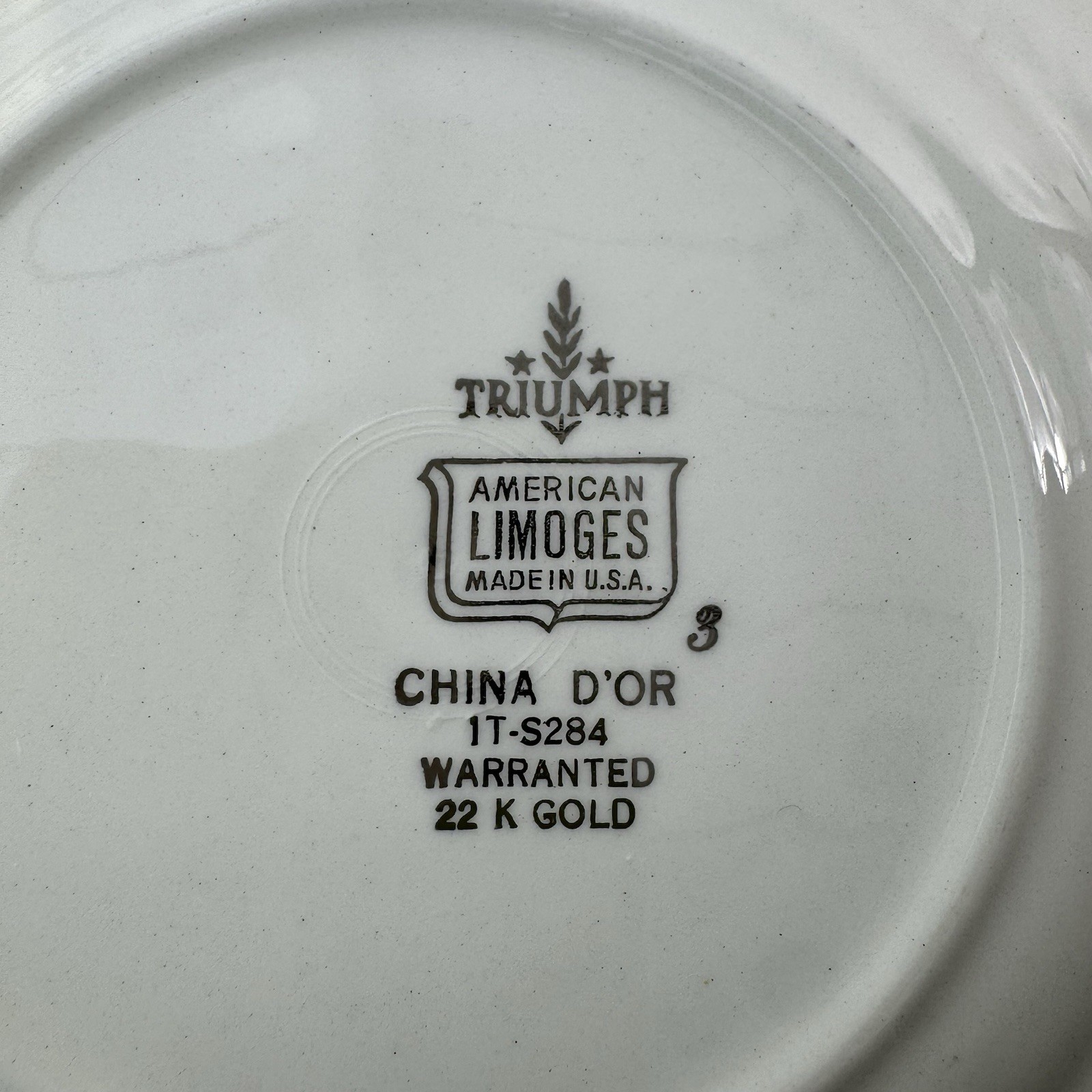 American Limoges Triumph D’Or China 22K Gold Vintage Discontinued 23 Pieces