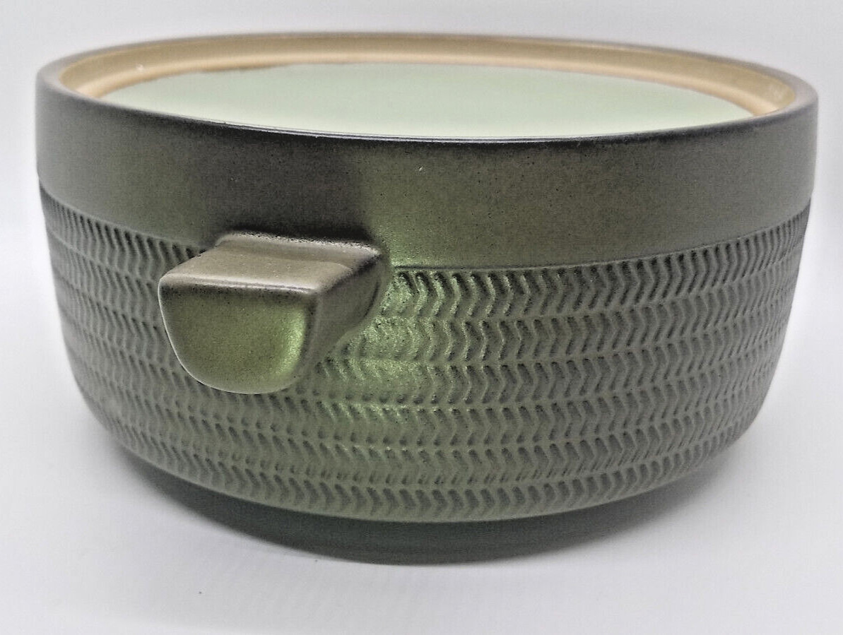 Denby /Langley CAMELOT Dark Green- 2 Qt Covered Casserole – Lug Handles – Lid