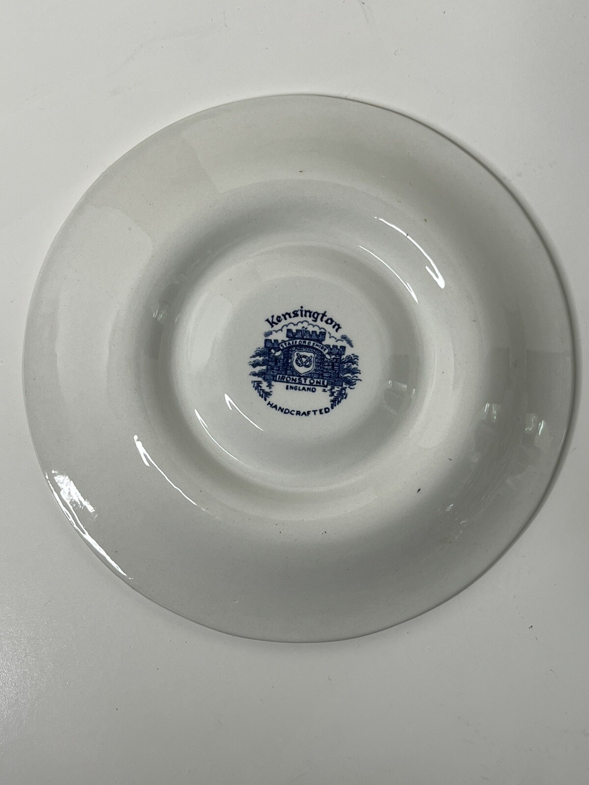 Kensington Ironstone Saucers Set of 7 England Blue Coventry Blue Onion