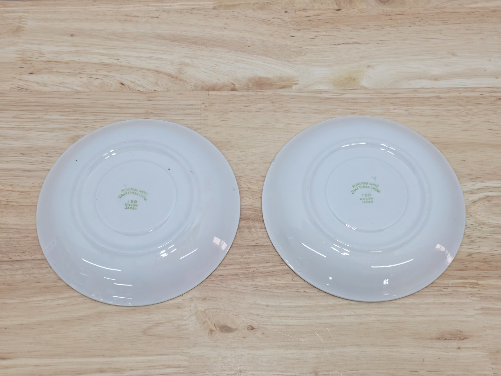 Blue Willow Ware 188 Ironstone Ware Craftsman China Tea Cup & Saucer Lot of 2