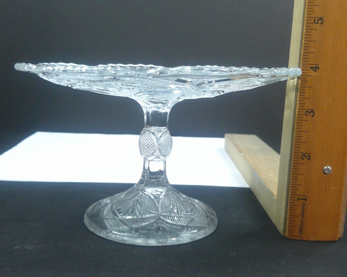 Bryce, Higbee, & Co, Monarch / Beautiful Lady, c1902, EAPG, Almond Tray, ExCd