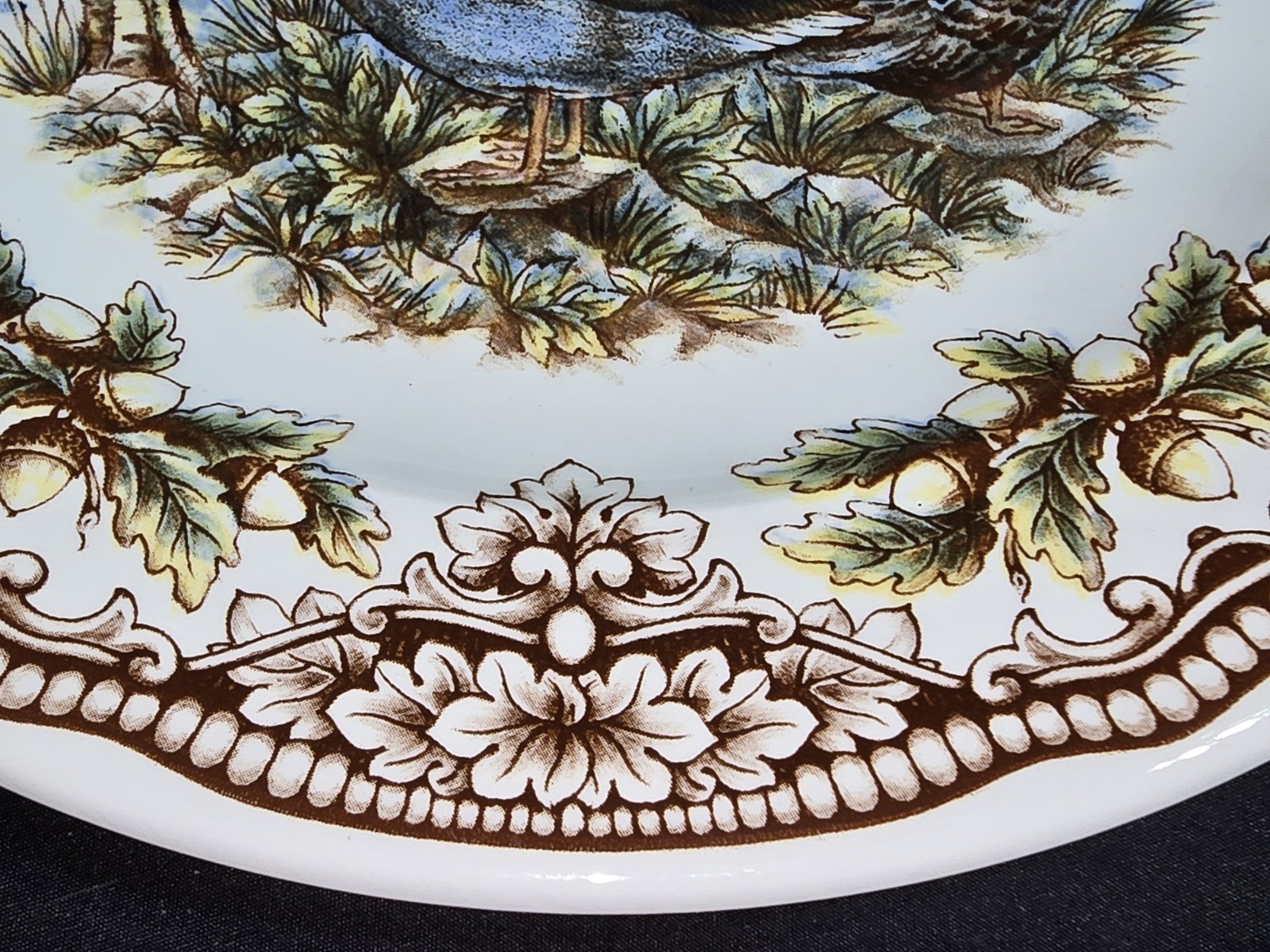 One New Royal Stafford Homeland Collection Ducks Dinner Plate 11″ England