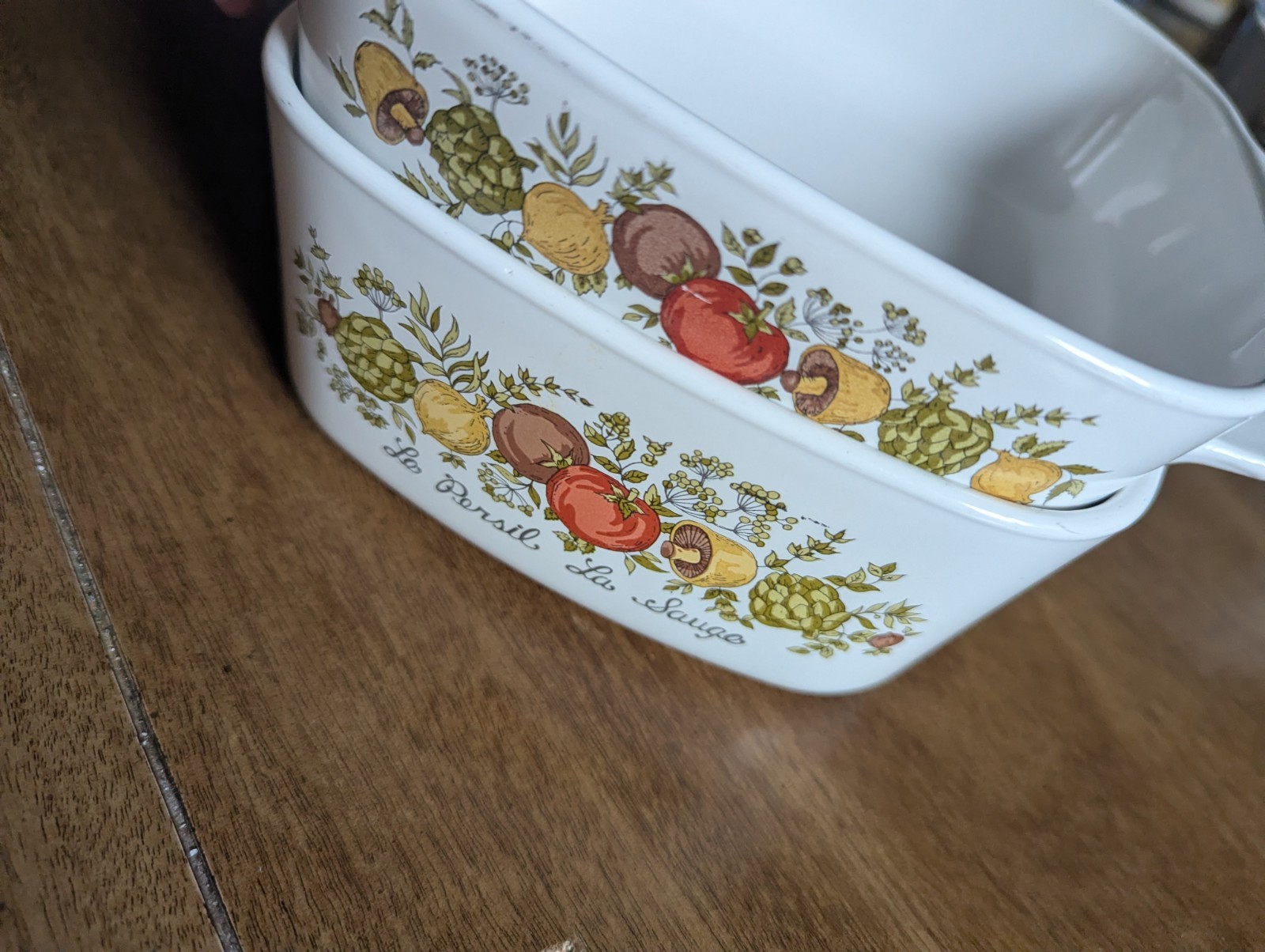 Vintage Corning Ware Spice O Life 1.5, 1 Qt Casserole Dish Set Of 2