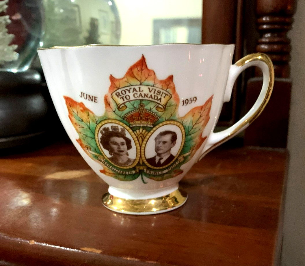 Queen Elizabeth Prince Philip Royal Visit to Canada June 1959 Tea Cup #7617