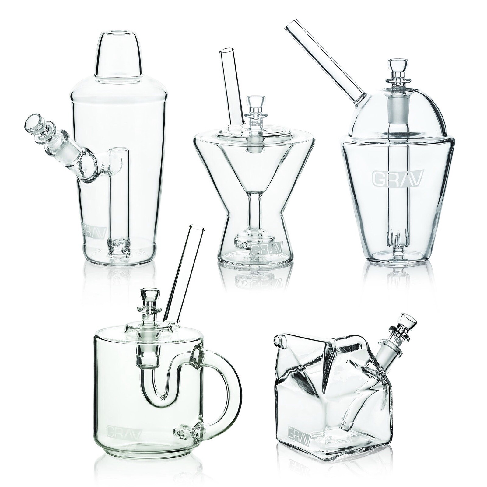 GRAV Milk Carton Bubbler w/ 14mm Cup Bowl