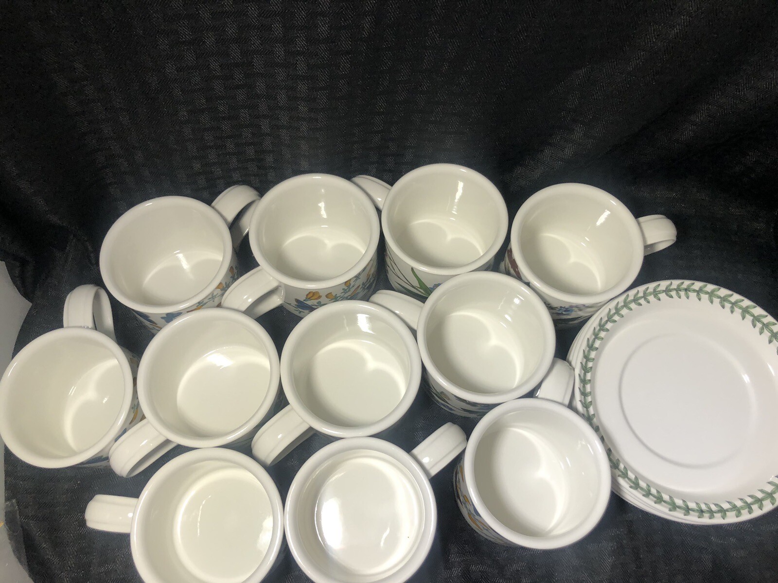 Portmeirion Botanical Garden 15 Pieces LOT – Mug Cups & Saucers