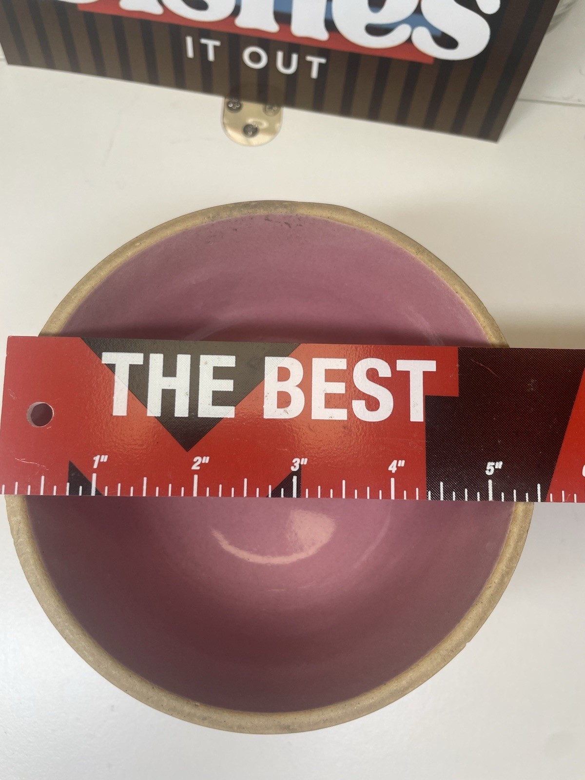Pink 5” Stoneware Ceramic Bowl “made In USA “ Imprint