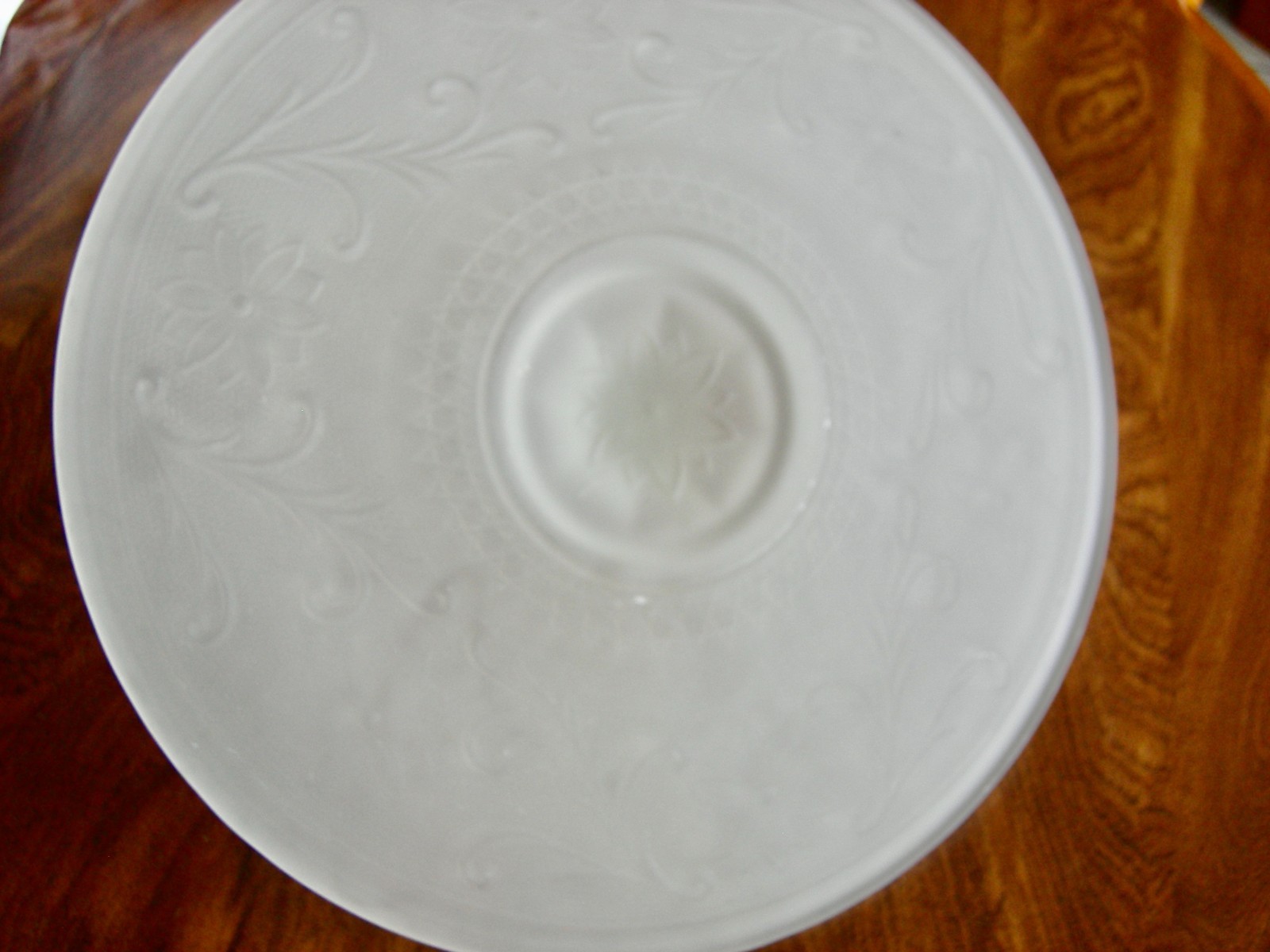 Tiara Indiana Glass Satin Frosted Sandwich 12″ Handled Server/Platter/Tray- MINT