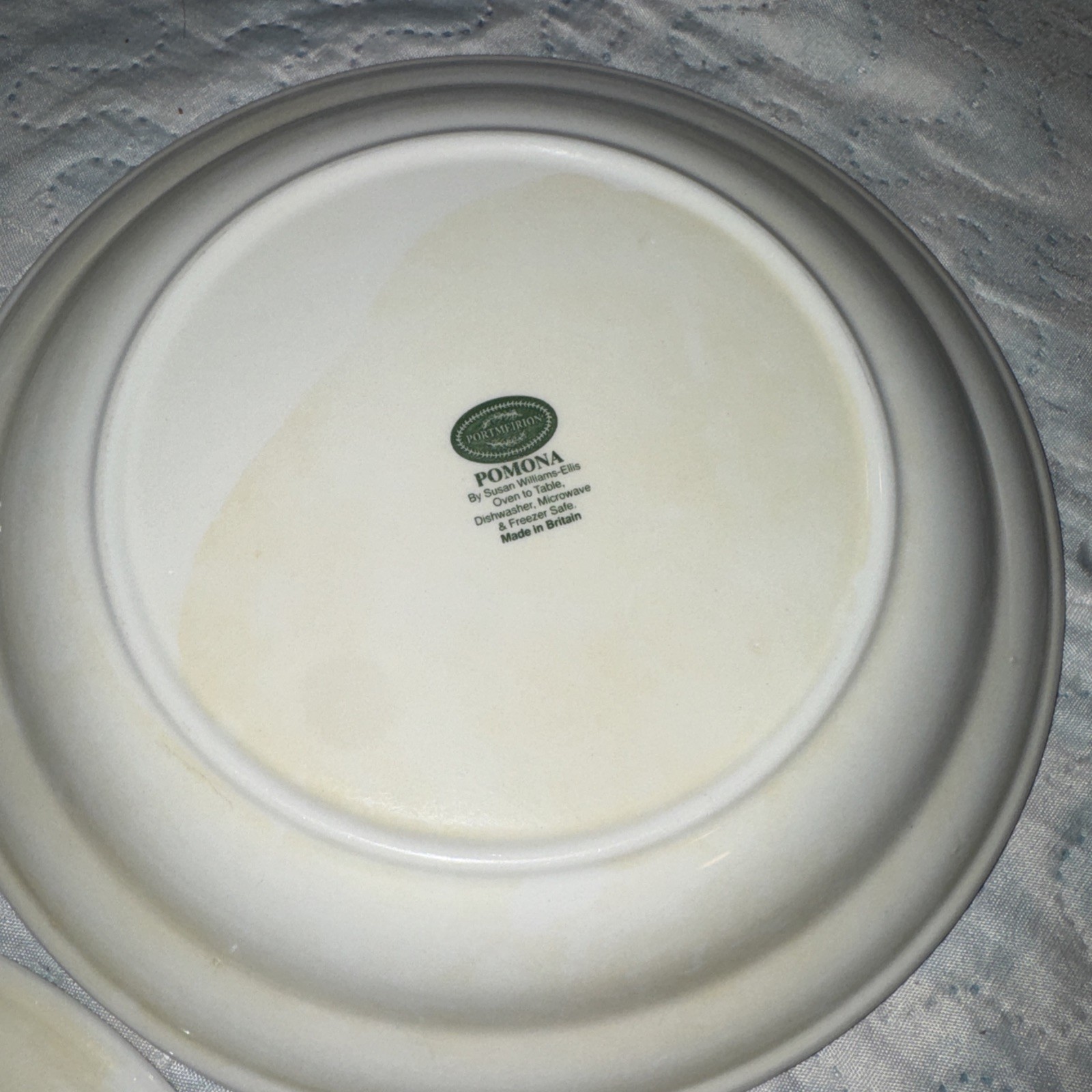 Pomona Portmeirion 8.5″ 3 Salad Plate Reine Claude Plum and fig Fruit
