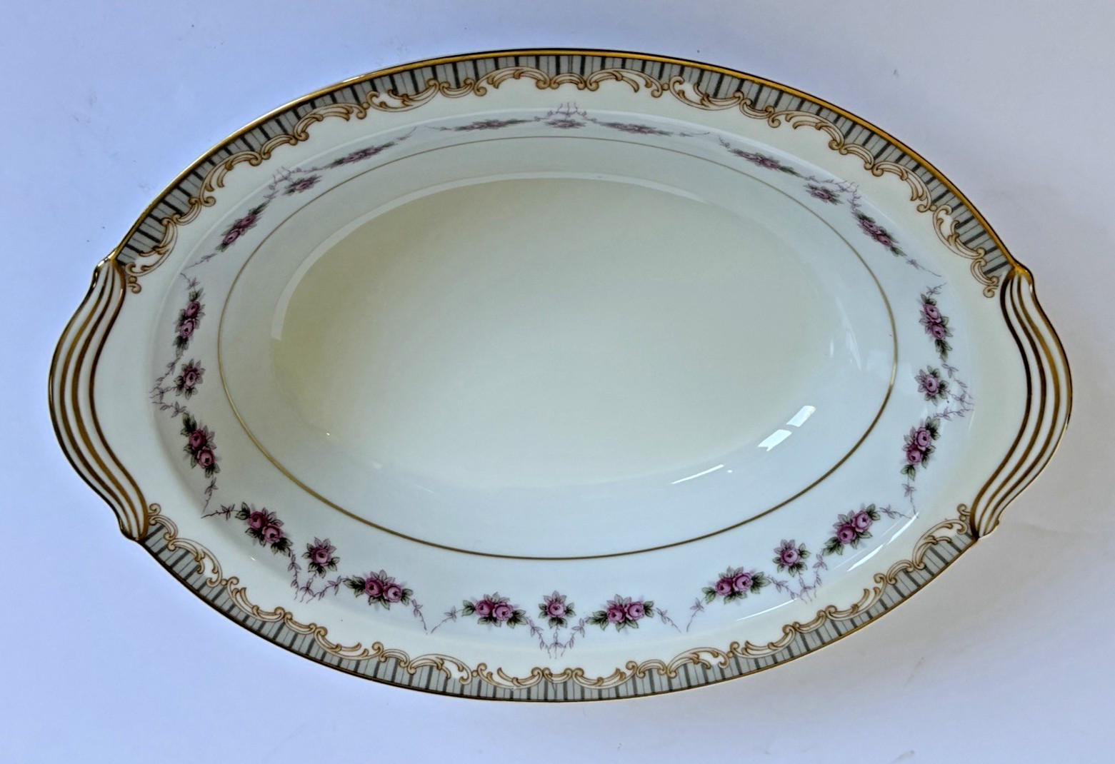 VTG Noritake RIDGEWOOD 5201 Serving Pieces *LOT OF 4* Japan Platter Bowls Gravy