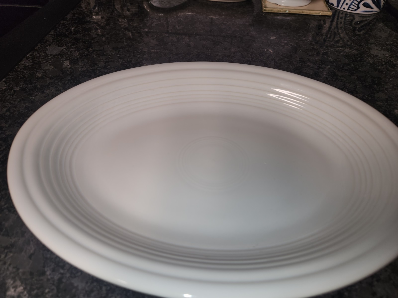 Fiesta/Fiestaware Homer Laughlin White 11 5/8″ Serving Platter Excellent