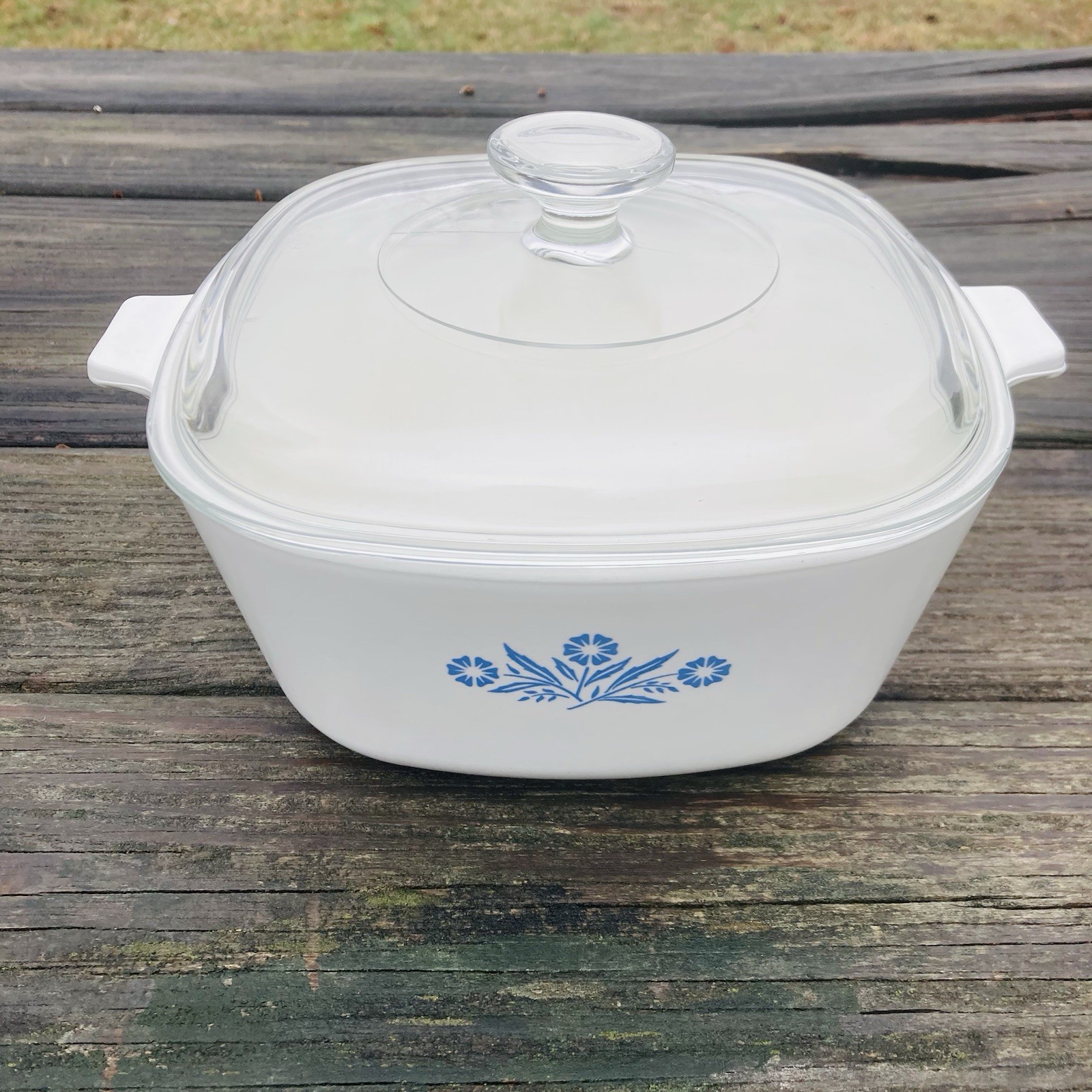 Vintage Corning Ware Blue Cornflower 2-1/2 2.5 Qt Pyroceram 1961-66 W/ A9C Lid