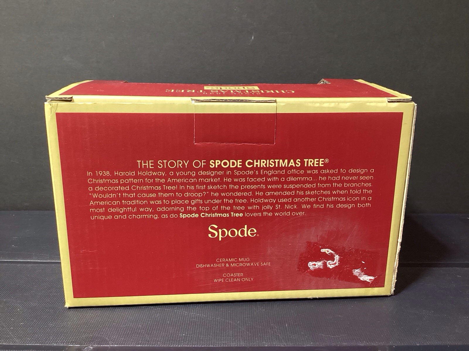 SPODE CHRISTMAS TREE 12 Oz Mug and Coaster Set NIB (CR003-102025-000s)