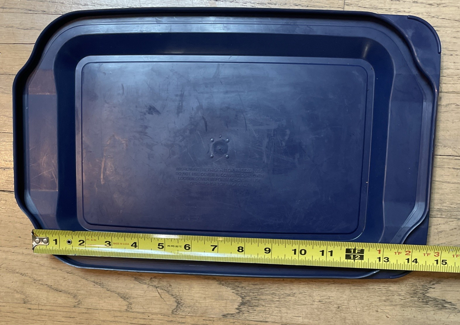 Pyrex Casserole Dish Blue Plastic Lid ONLY 15.5” X 9.75” For 9×13 w/Handles