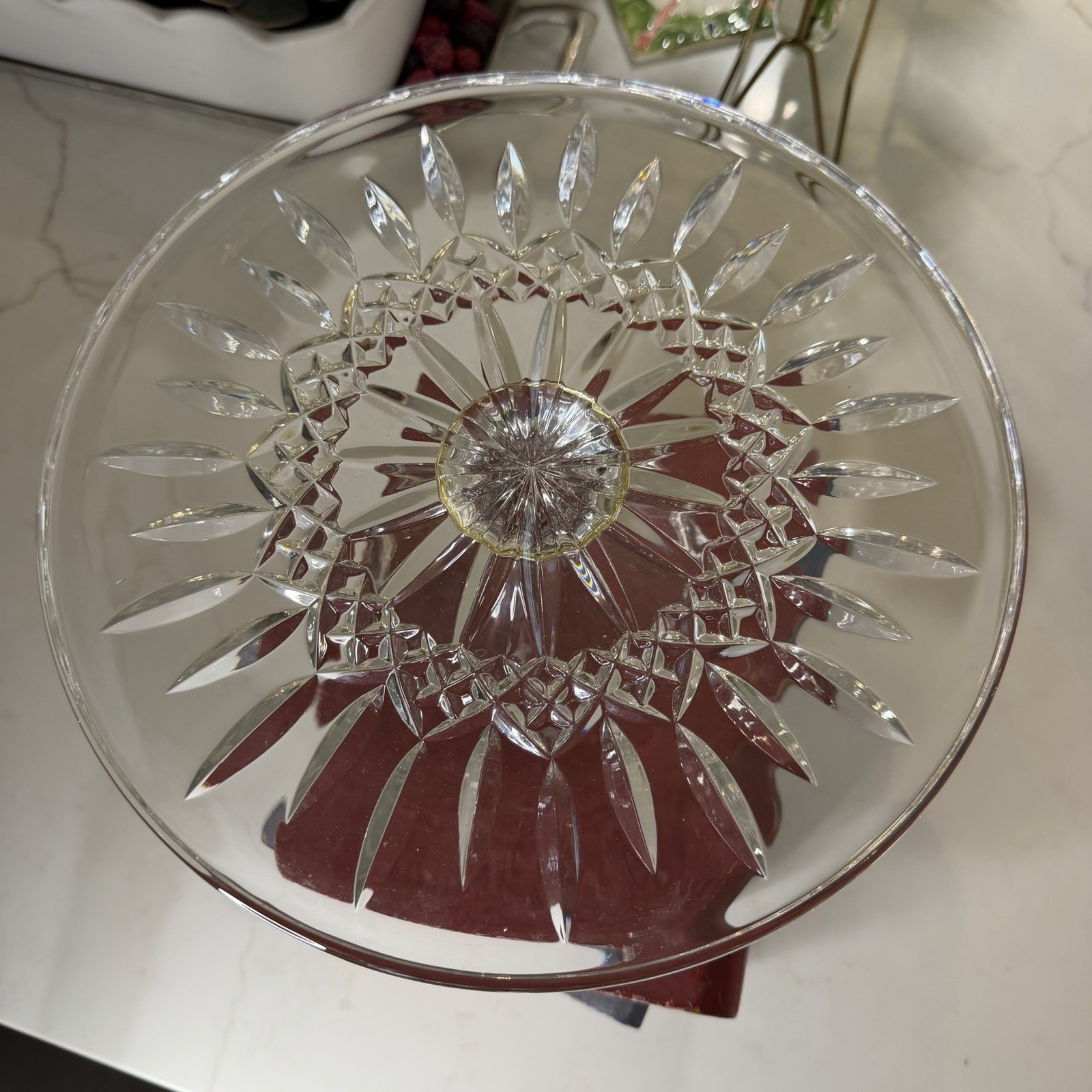 waterford crystal cake stand vintage