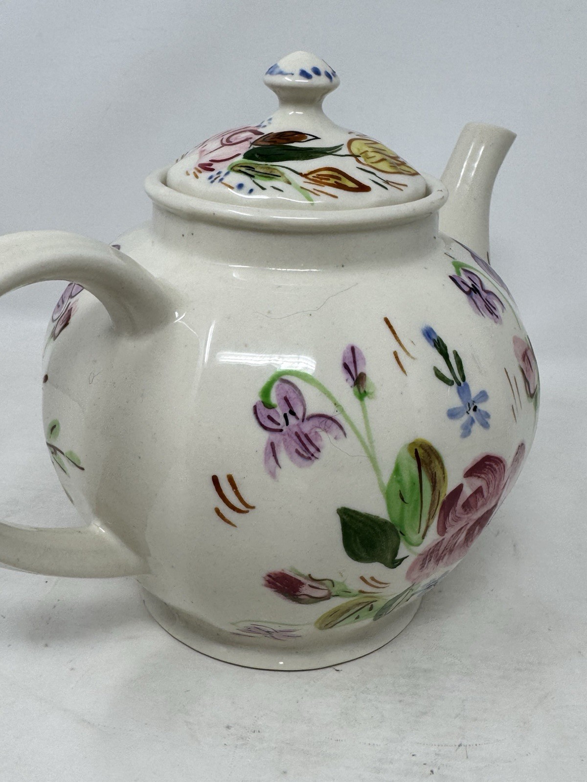 blue ridge southern pottery teapot hand painted VHTF RaRe made in usa vintage