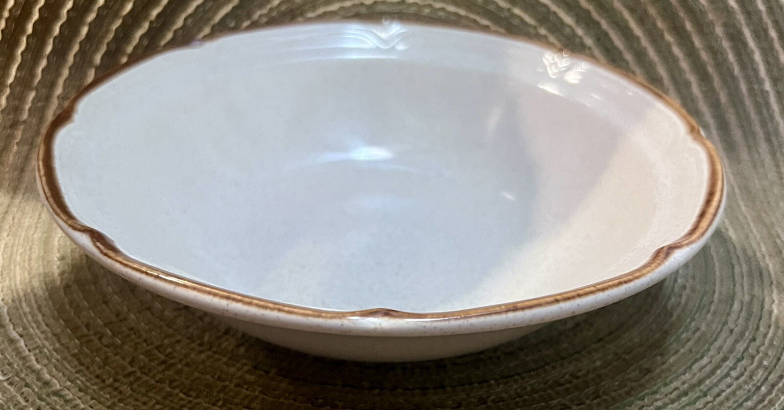Hearthside Stoneware Autumn Fair Baroque Japan Soup Bowl 6.5in Vintage Set of 2