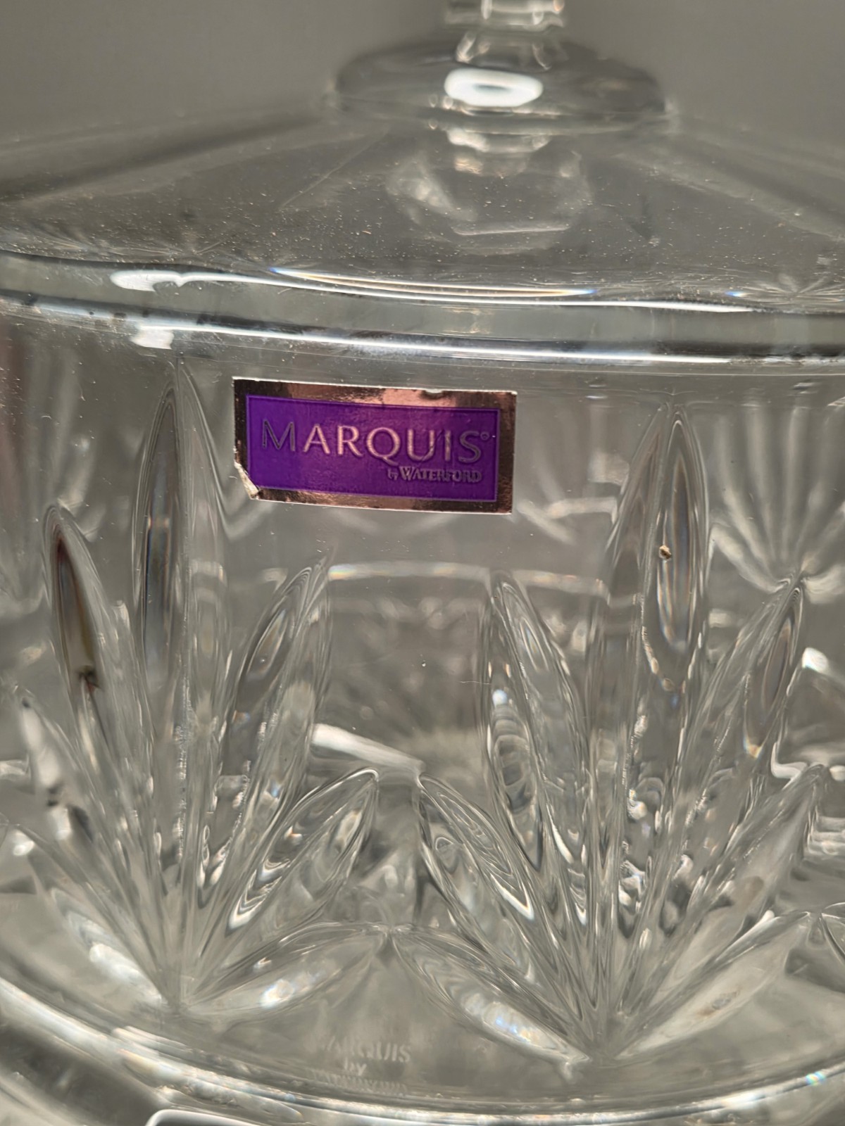 Marquis by Waterford Crystal 4 in 1 CASEY Medium Cake Plate Stand Dome With Box