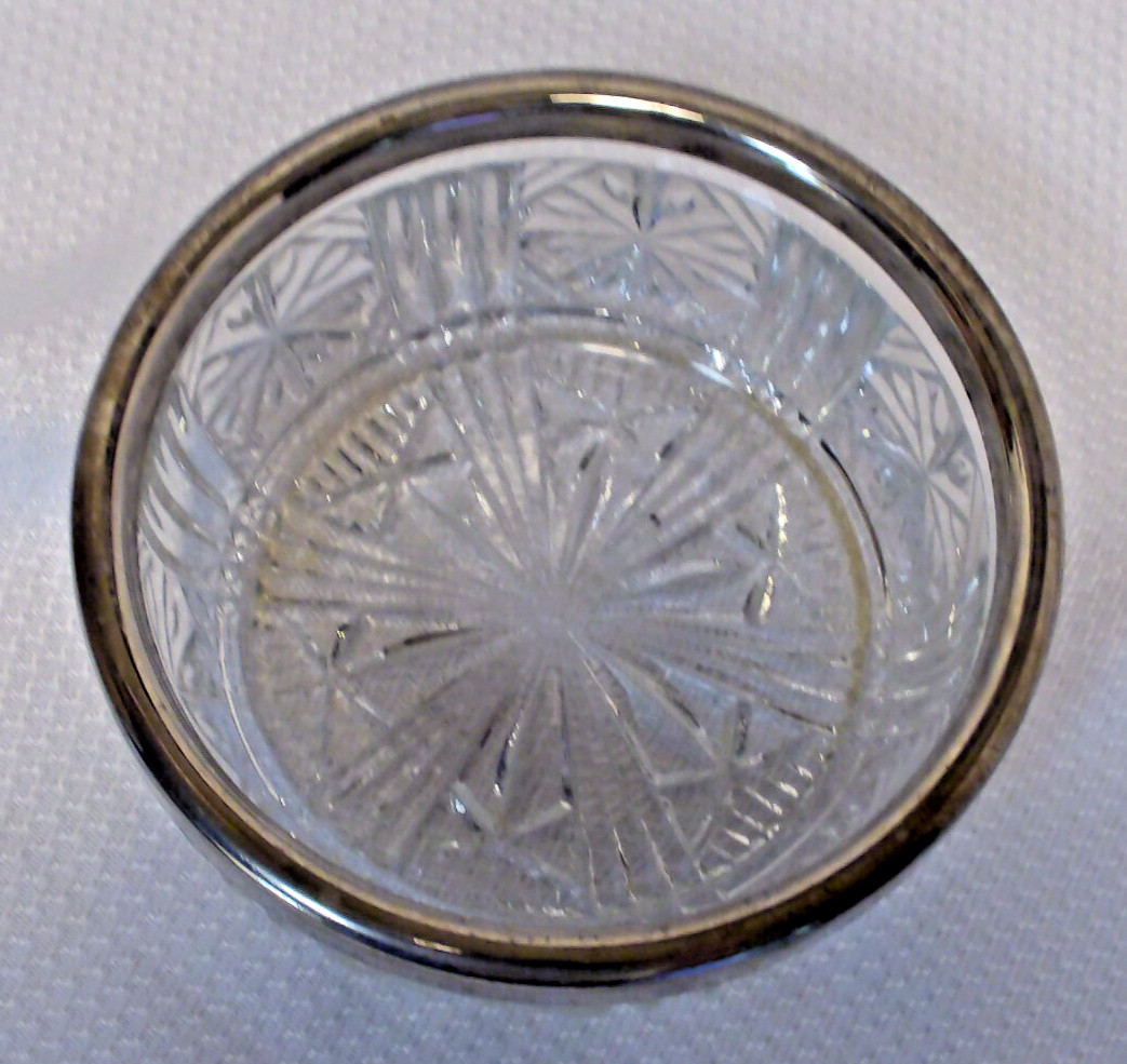 Vintage English Raimond Cut Glass Bowl -England -4 1/2 inches