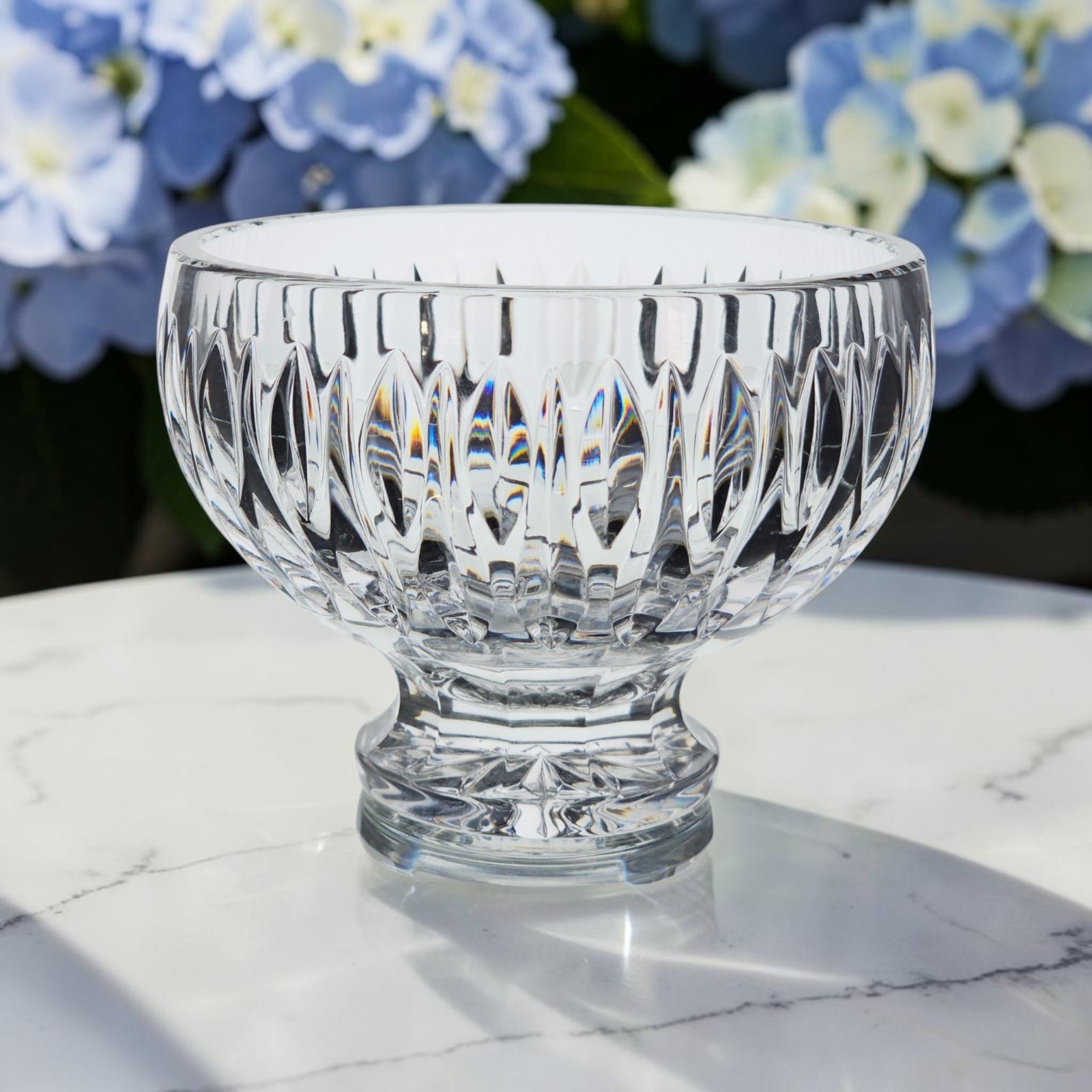 Marquis by Waterford Large Sheridan Crystal Footed Bowl 5.5″ Footed Bowl