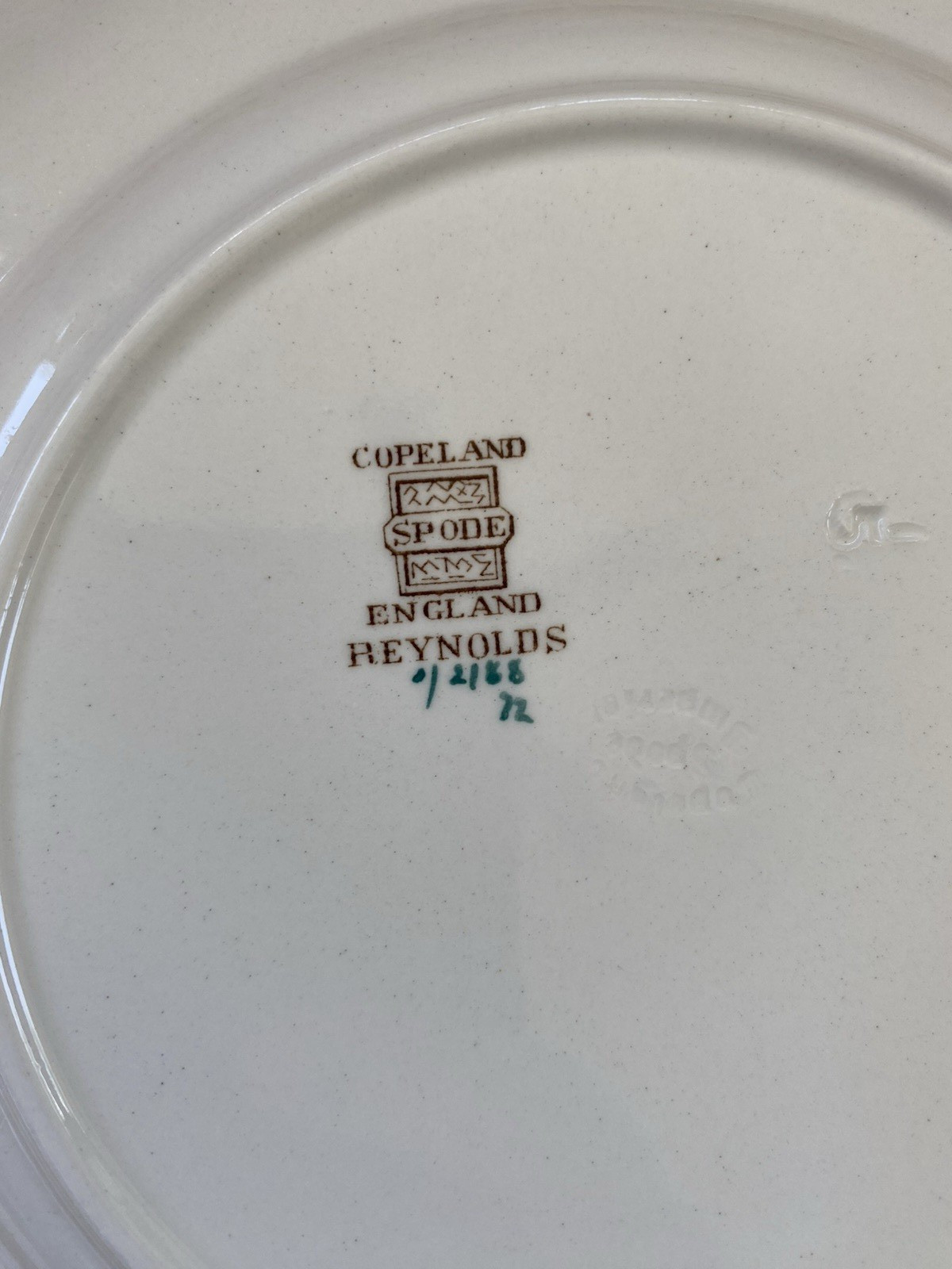 Vtg Spode Copeland England Reynolds 2188 Fruit & Flowers 7 7/8″ Plates Set of 4