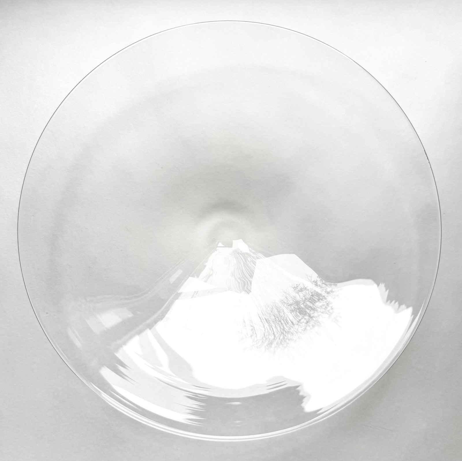 Huge Vintage Steuben Glass Minimalist Centerpiece Bowl 15.5 In. Rare Design MCM