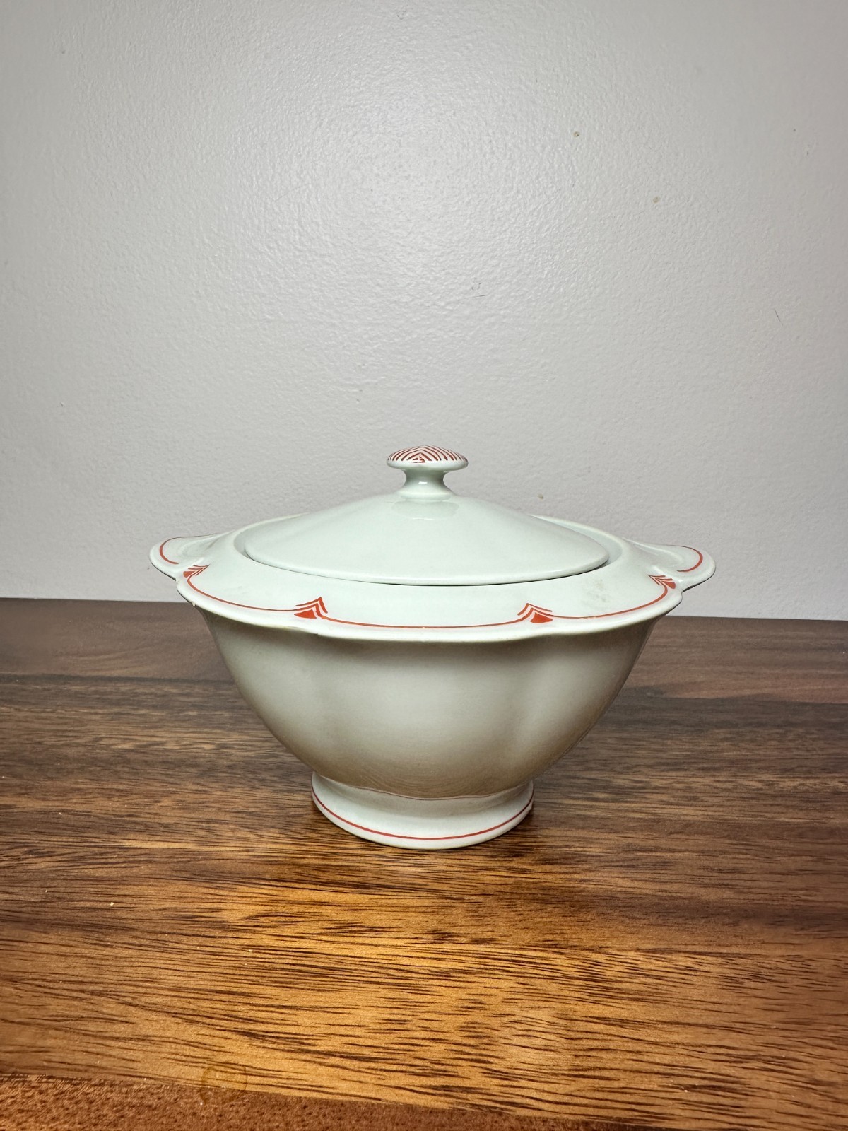 Antique Theodore Haviland Limoges Suzanne Lalique RARE Sugar Bowl Art Celadon