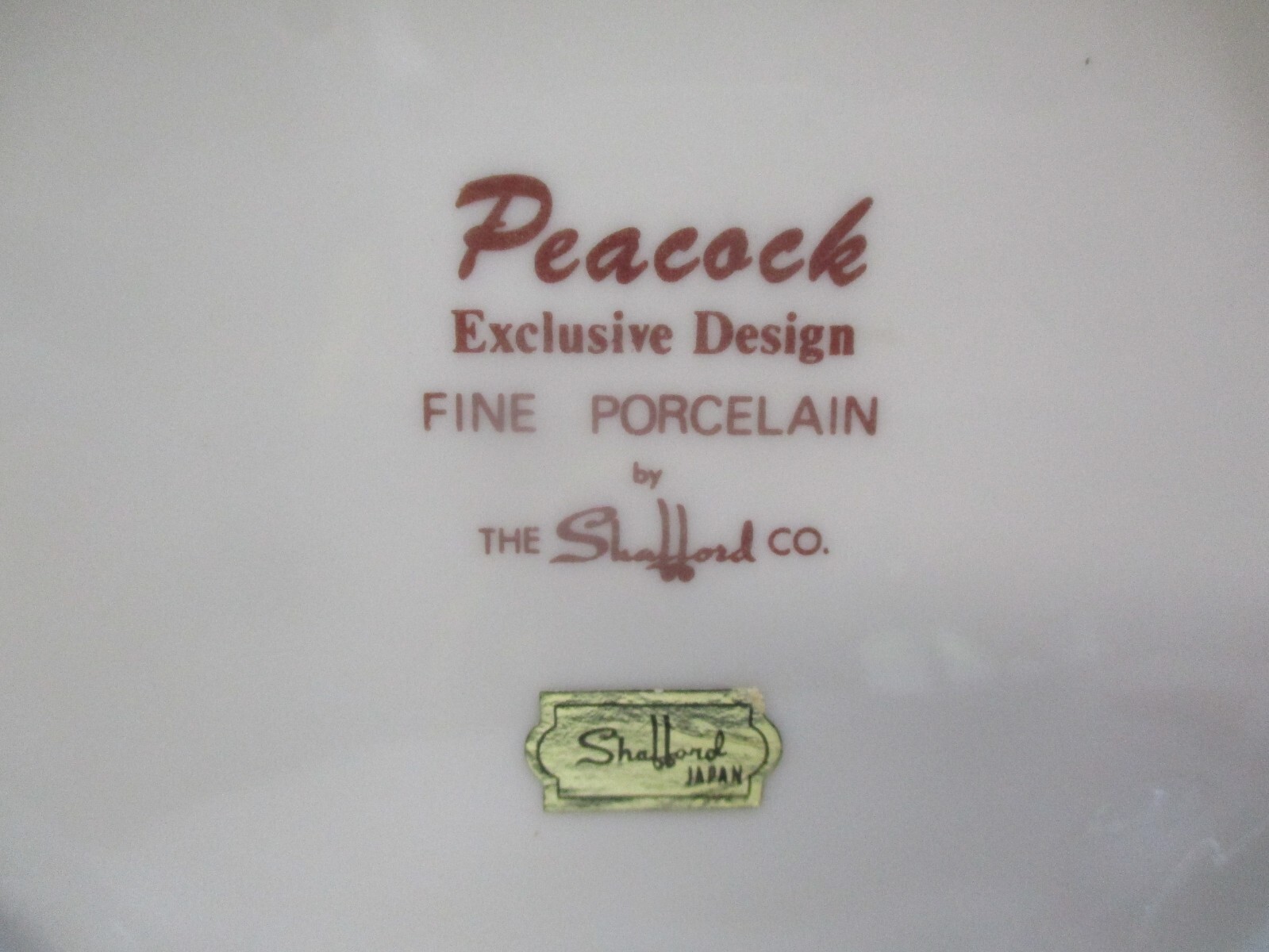 Vintage Rectangular Shafford Peacock Candy/Trinket Dish