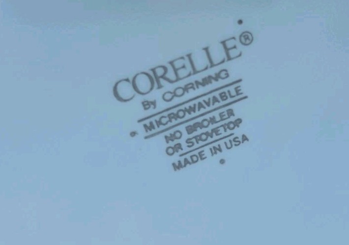 4 Vintage Corelle Corning “Blue Dusk” Dinner Plates 10 1/4″
