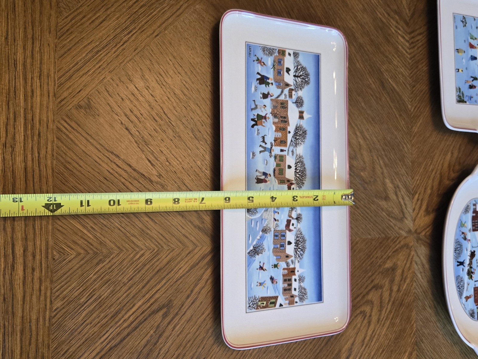 Villeroy & Boch Naif Laplau Christmas Platters Set of 3 Excellent Condition