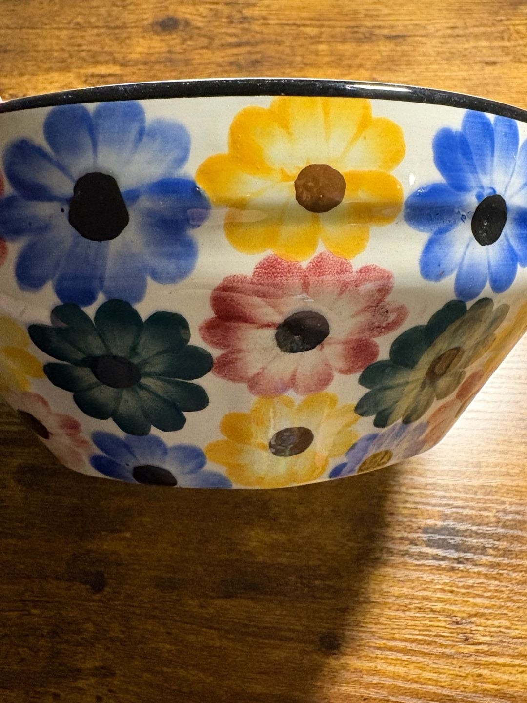 Germany Ges Gesch Hand Painted Flower Serving, Fruit Bowl / Numbered – ,