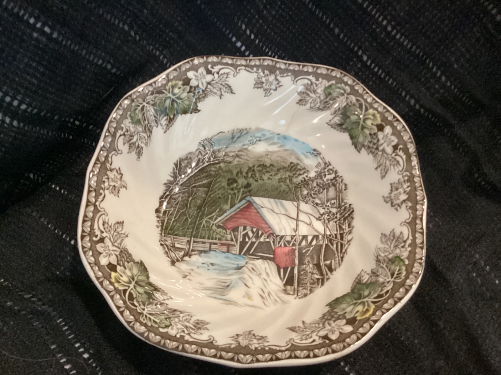 The Friendly Village Johnson Bros 7″ Bowl The Covered Bridge